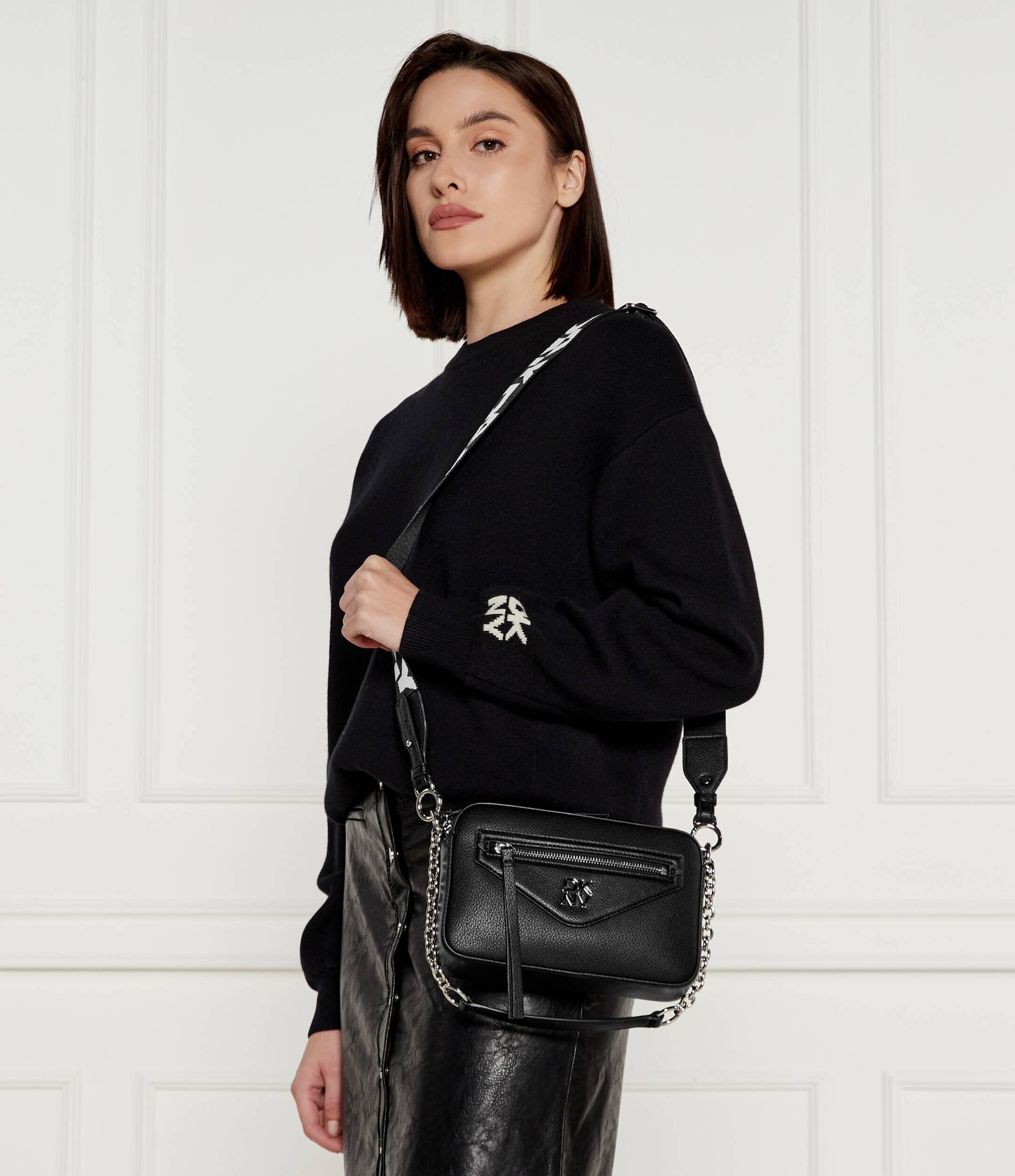 DKNY De piele geantă poștaș