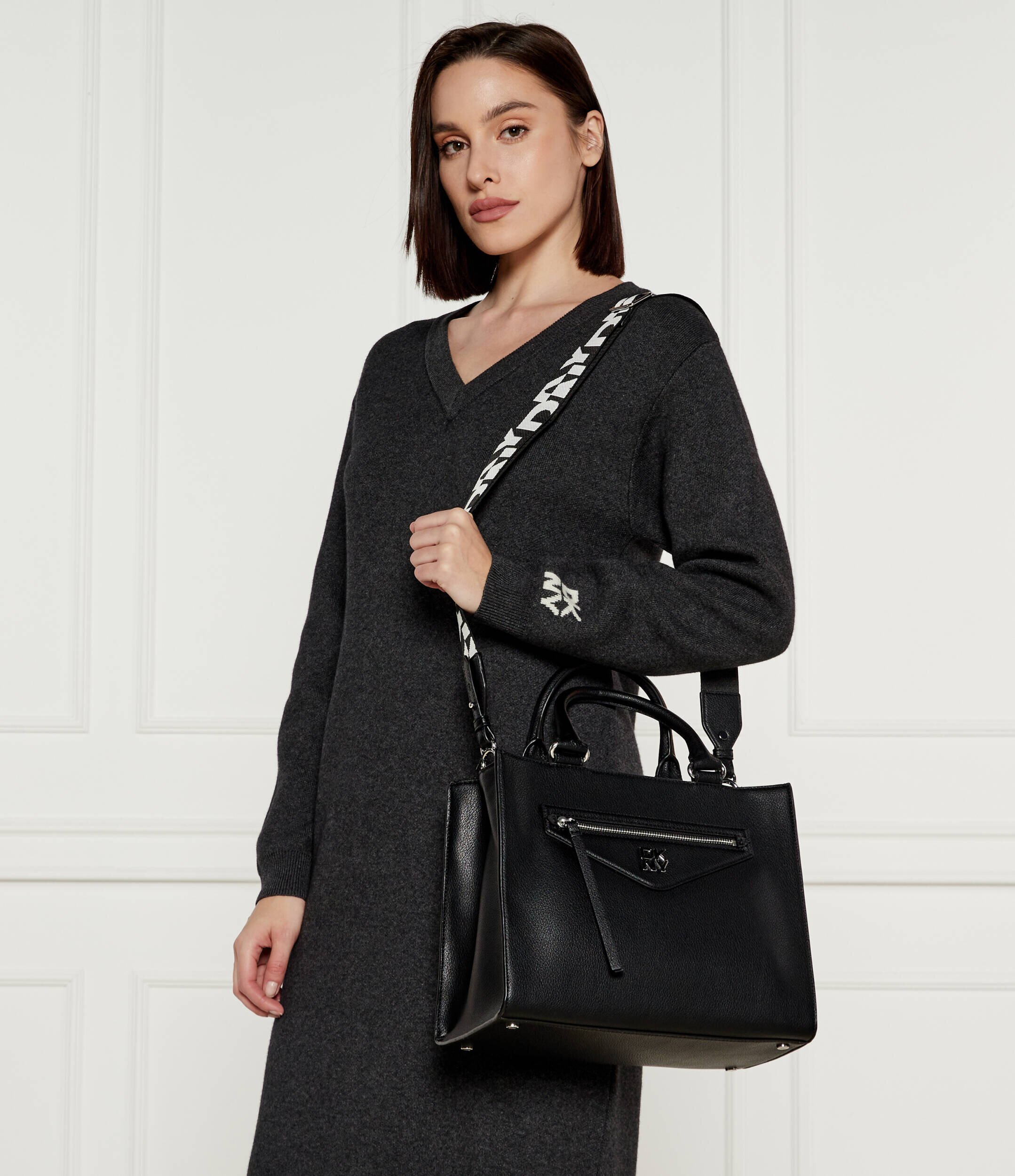 DKNY De piele geantă shopper