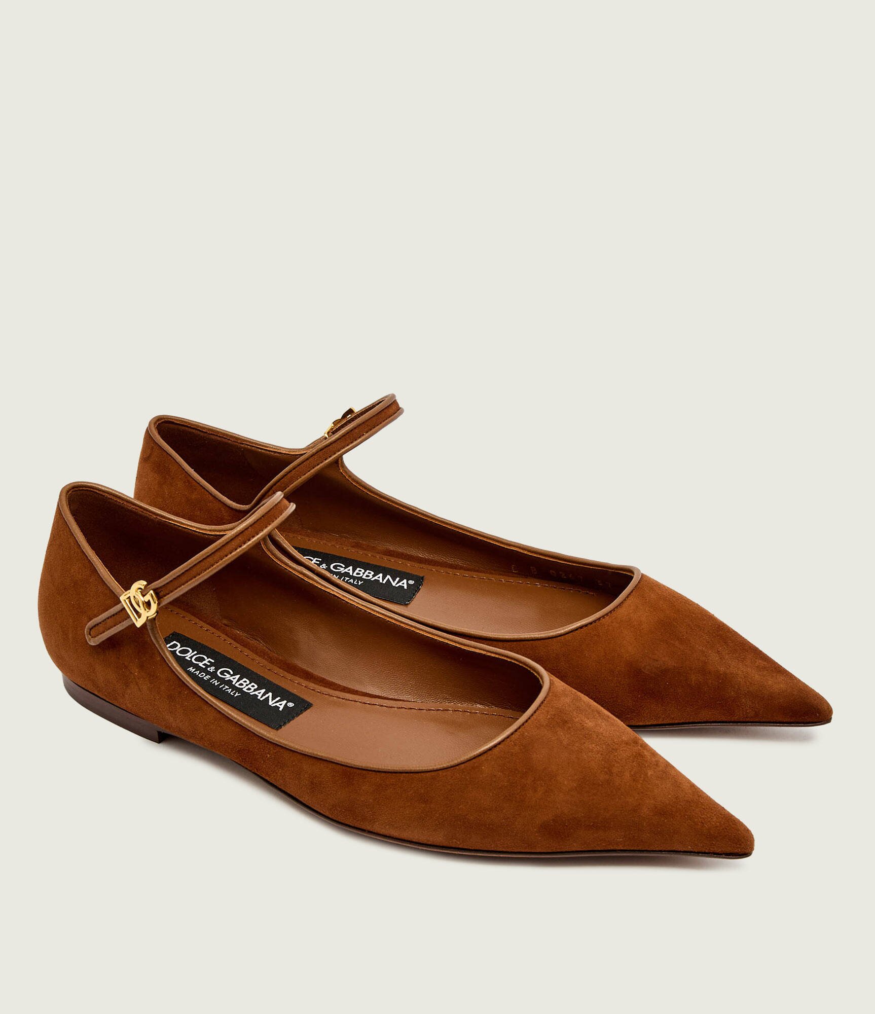 Dolce & Gabbana Balerini Mary Jane | piele întoarsă