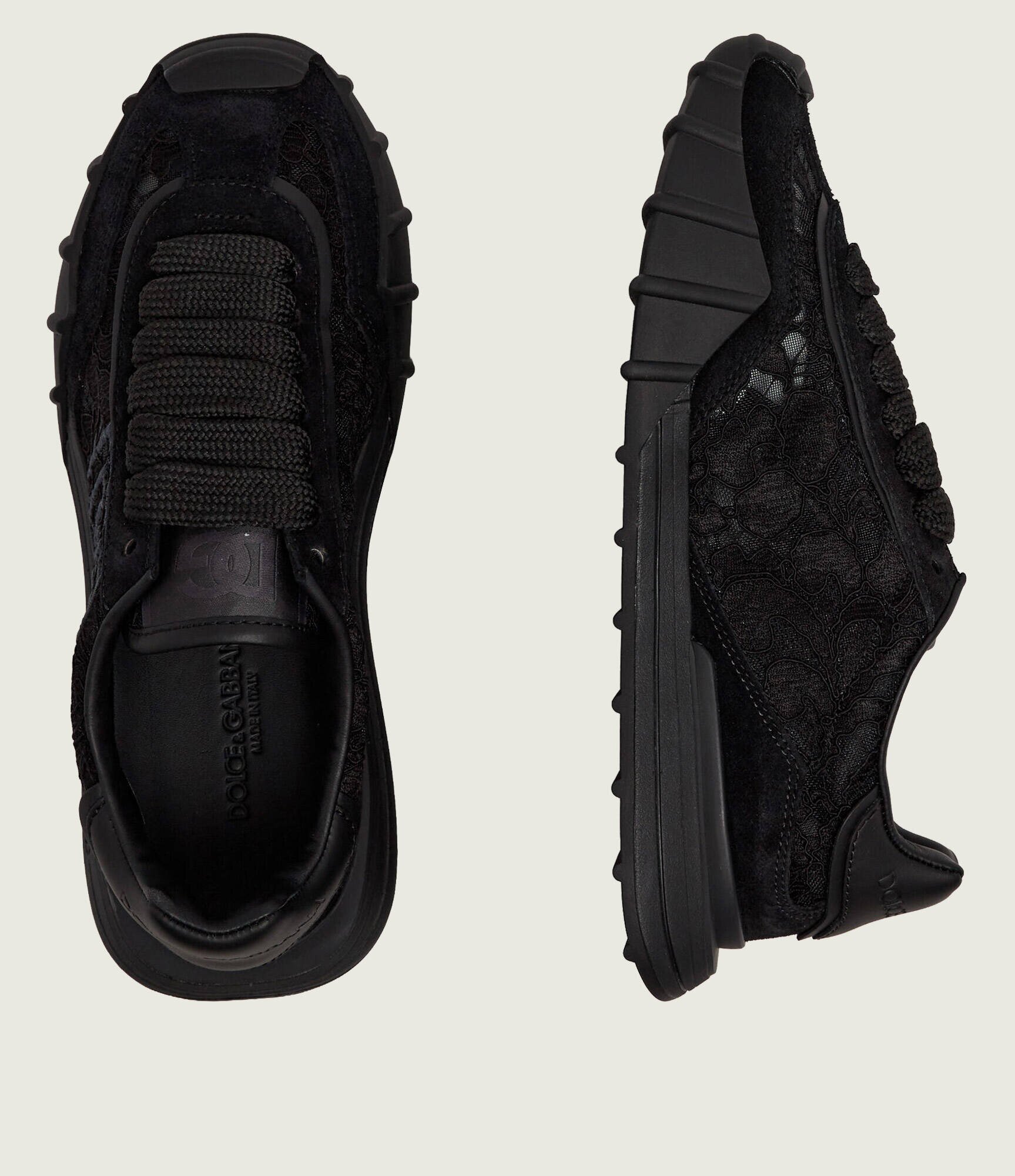 Dolce & Gabbana De dantelă sneakers | piele întoarsă