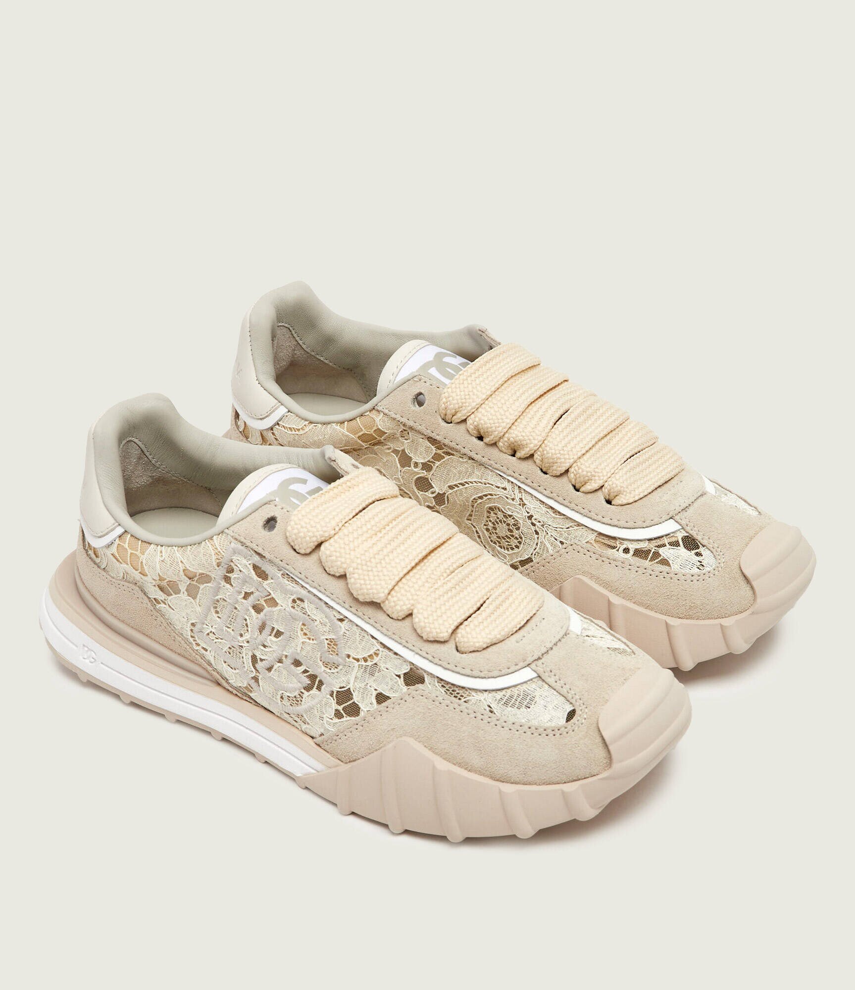 Dolce & Gabbana De dantelă sneakers | piele întoarsă