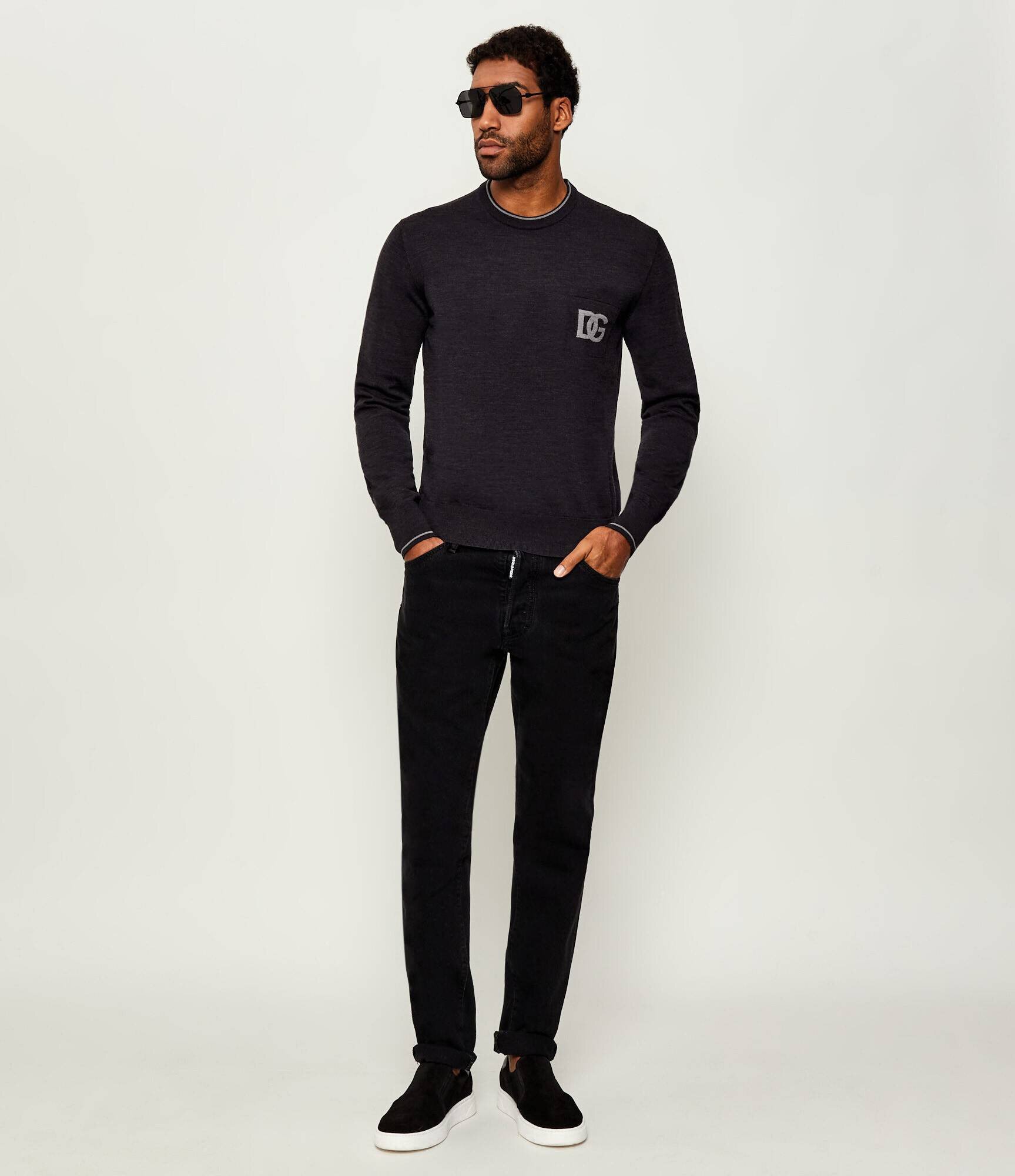 Dolce & Gabbana De lână pulover | Slim Fit