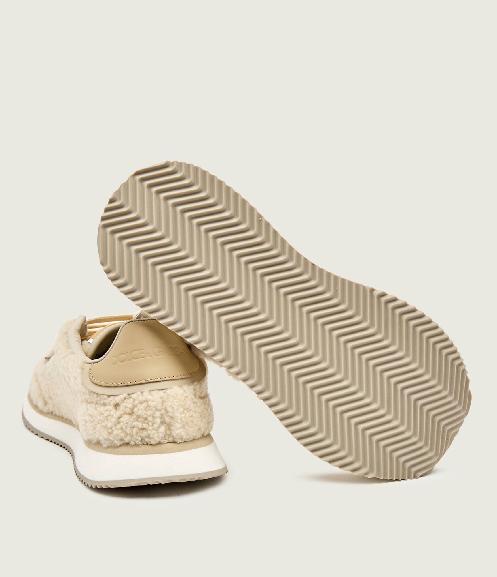 Dolce & Gabbana De lână sneakers DG Cushion | shearling