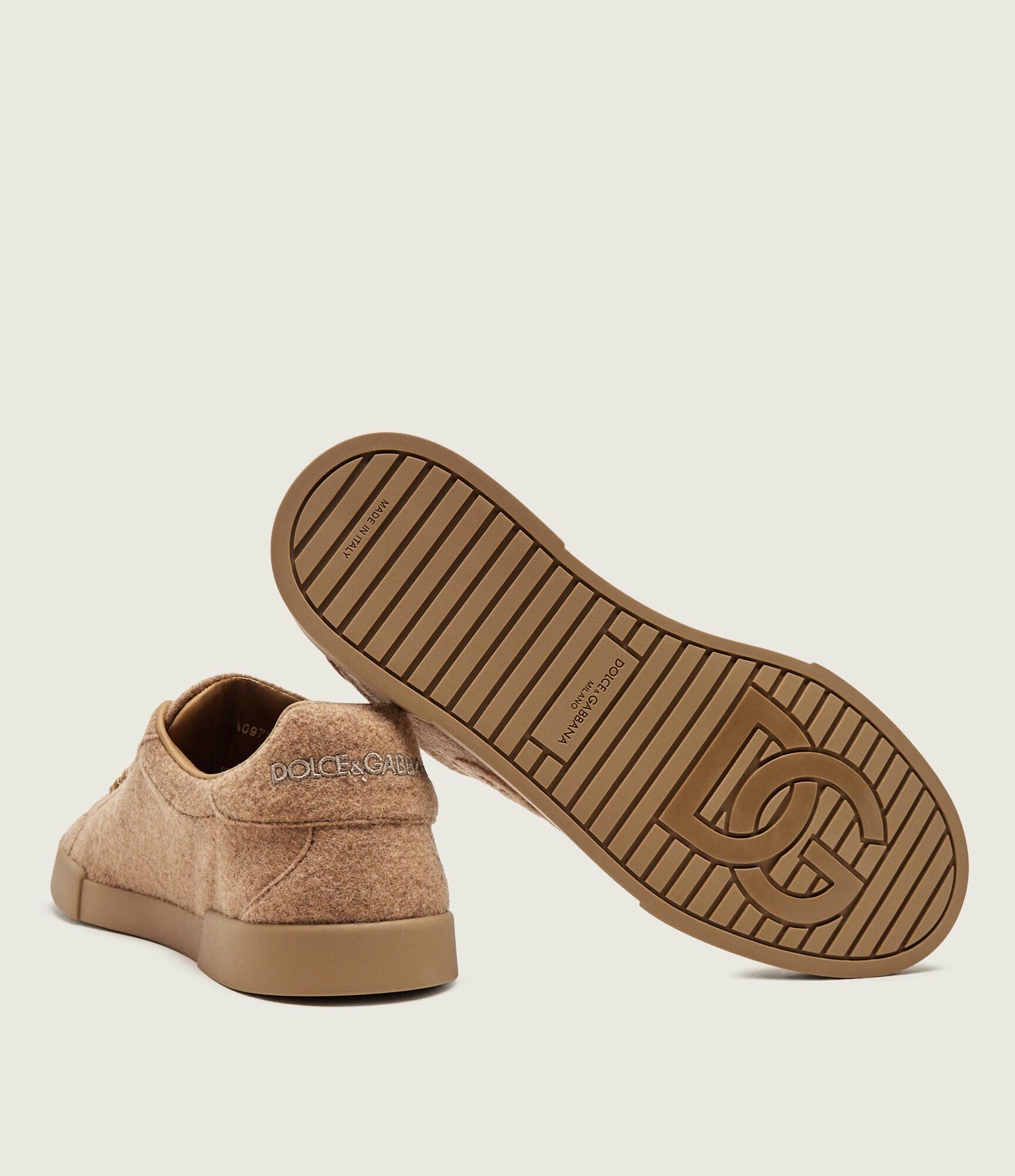 Dolce & Gabbana De lână sneakers Portofino M cu adaos de piele