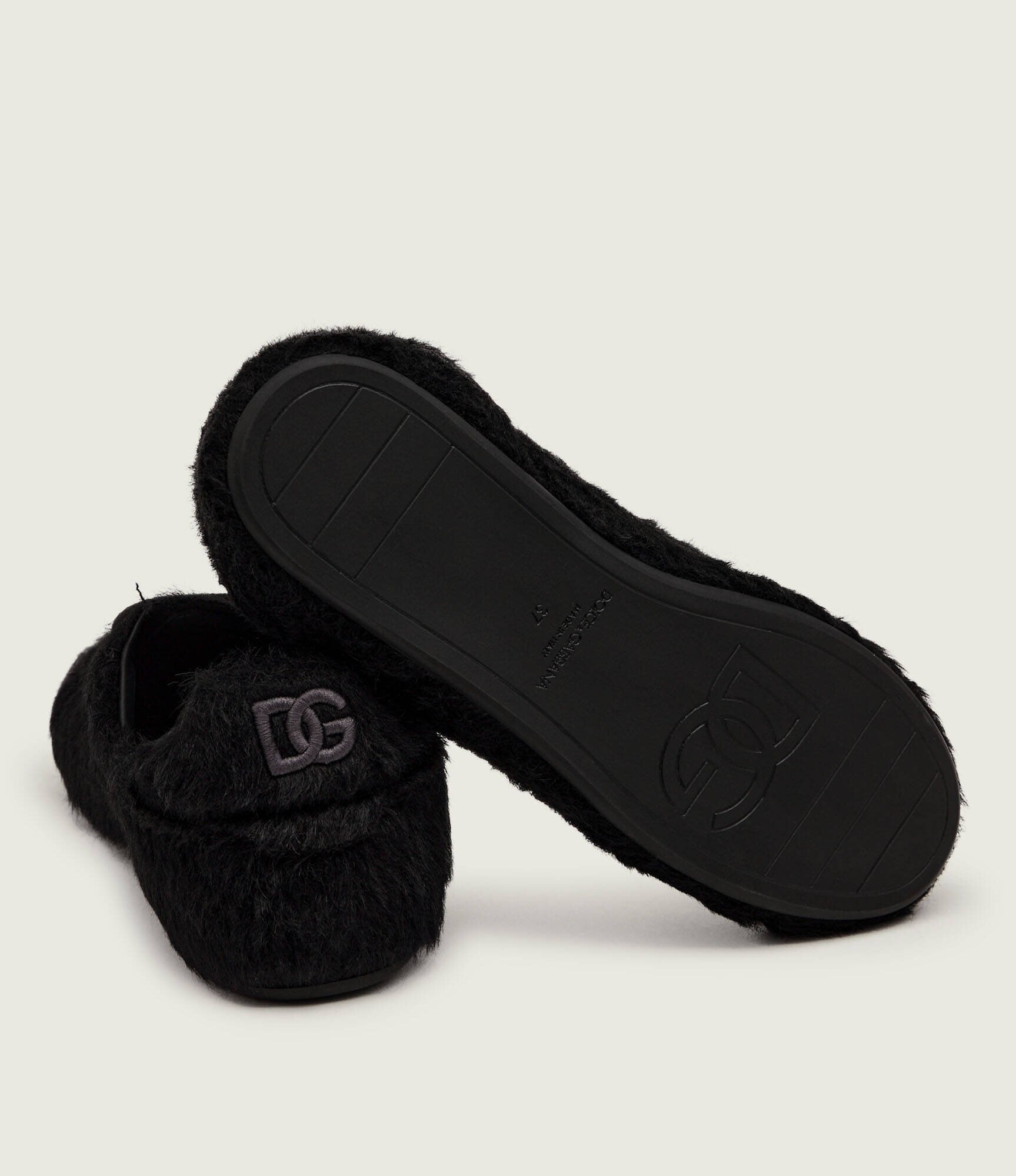 Dolce & Gabbana De lână sneakers Portofino Soft cu adaos de piele | shearling