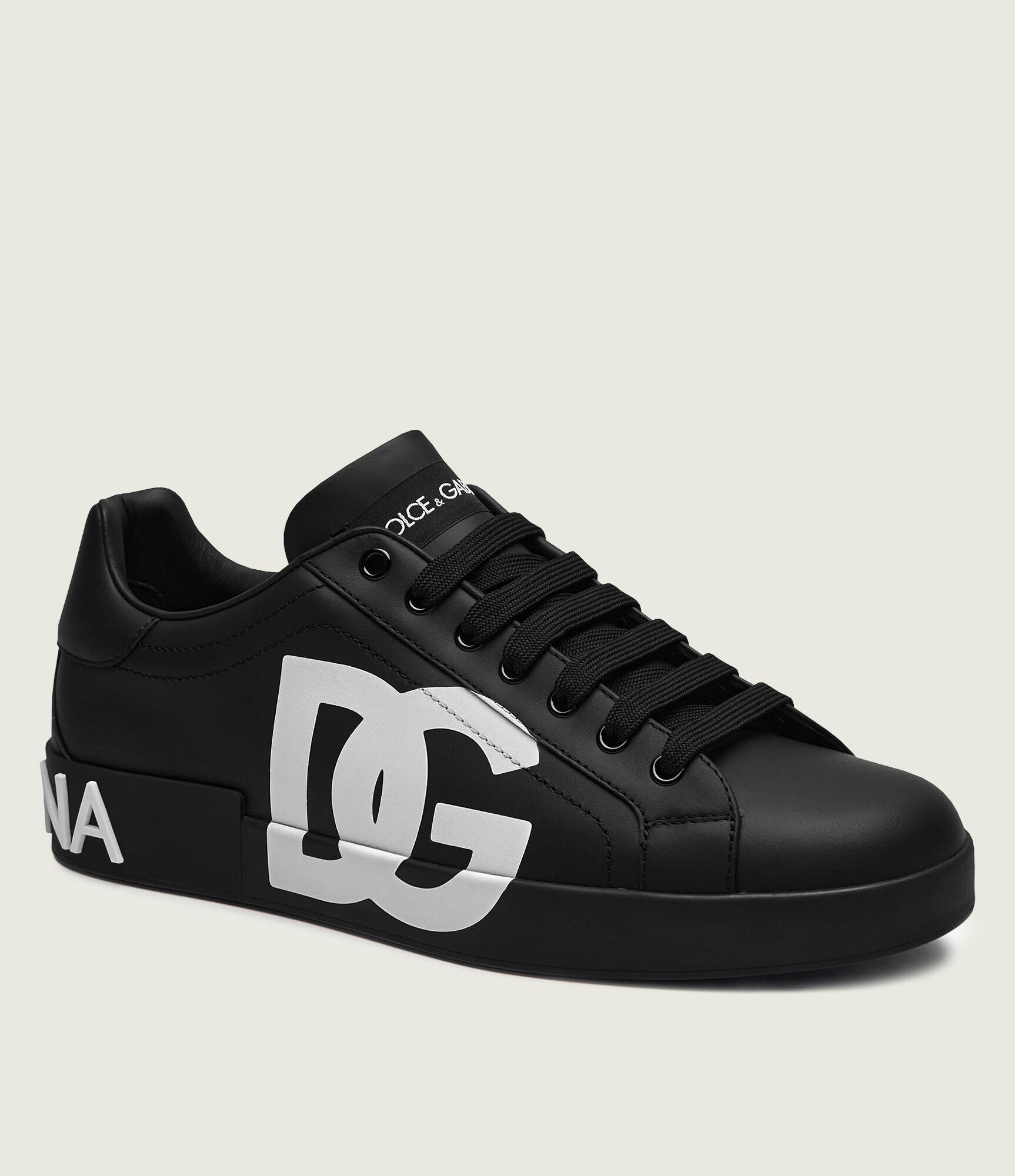 Dolce & Gabbana De piele sneakers Bassa Vit