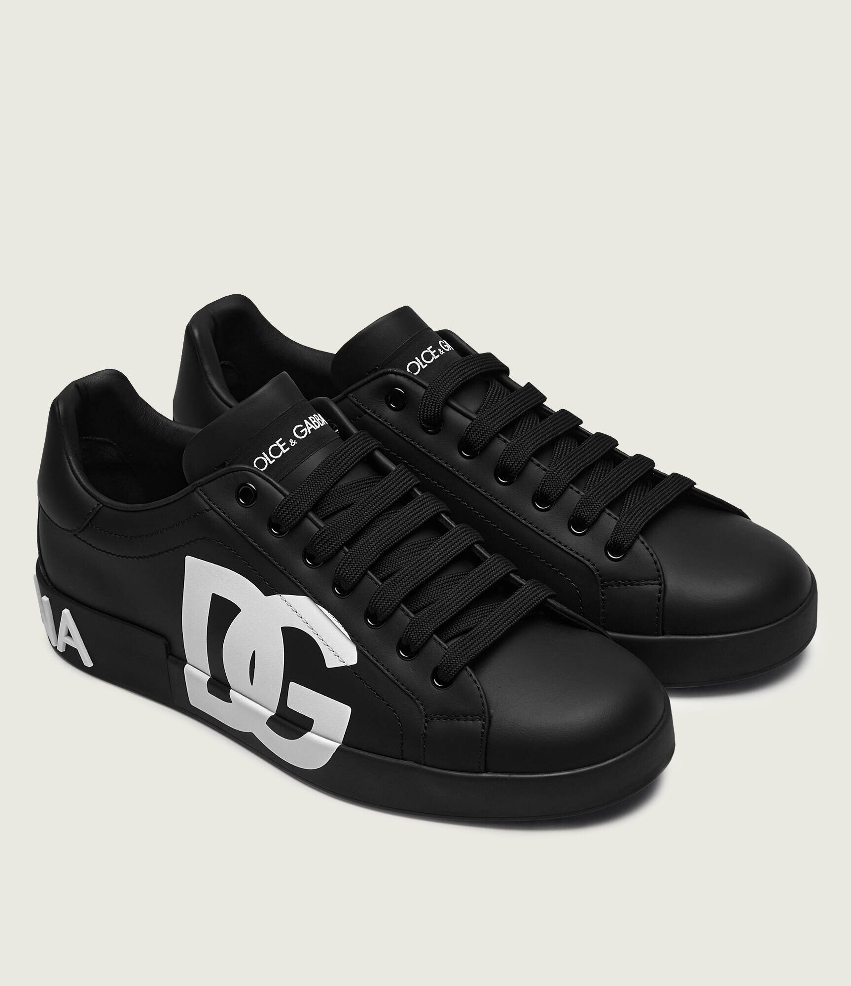 Dolce & Gabbana De piele sneakers Bassa Vit