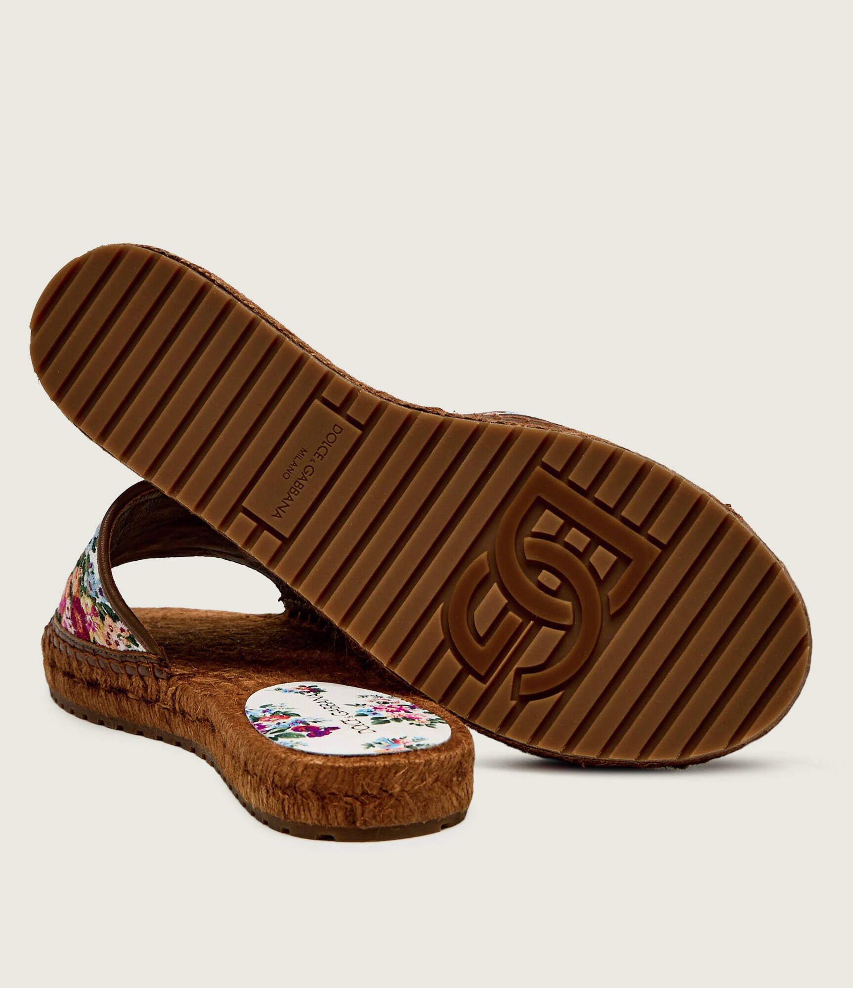 Dolce & Gabbana Șlapi cu adaos de piele