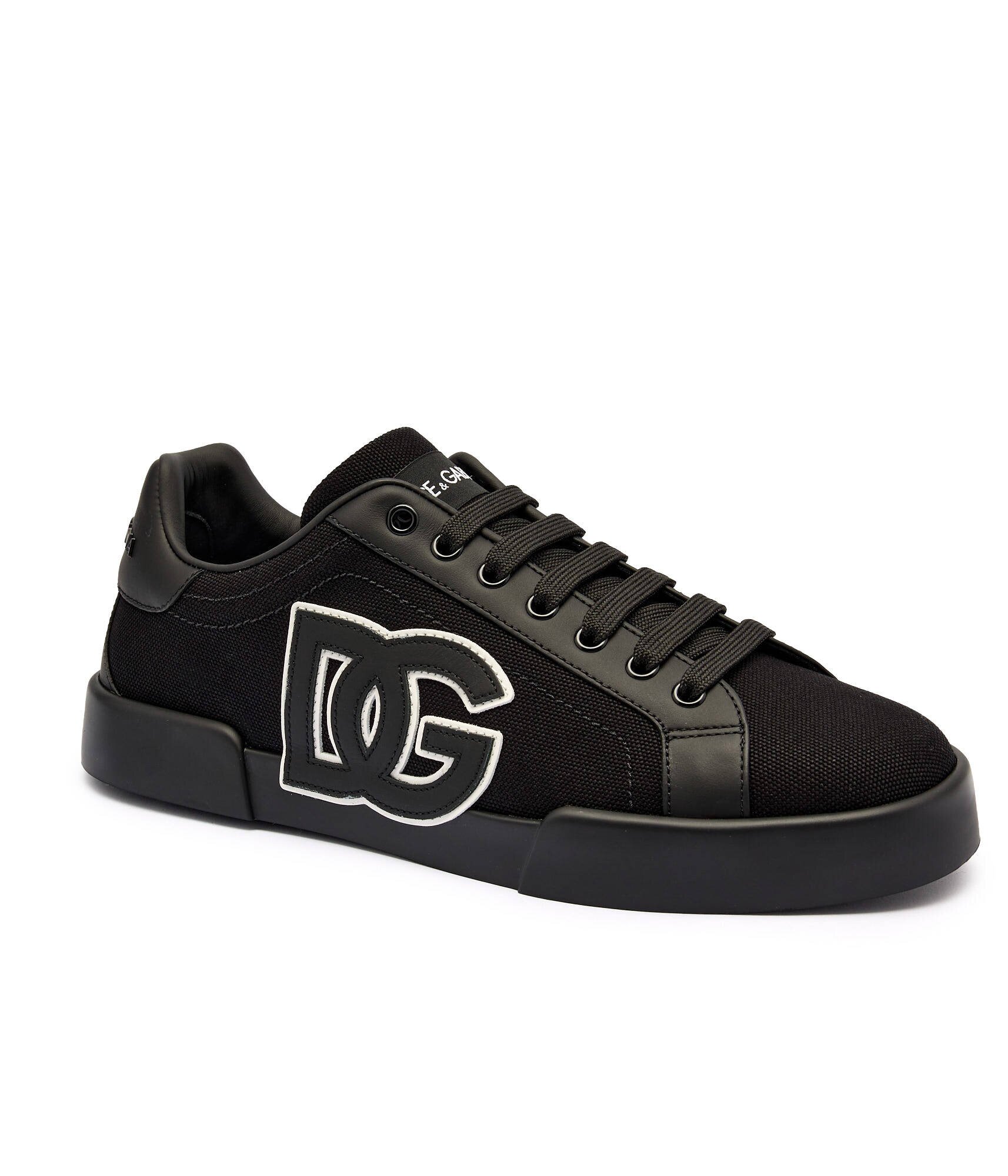 Dolce & Gabbana Sneakers cu adaos de piele