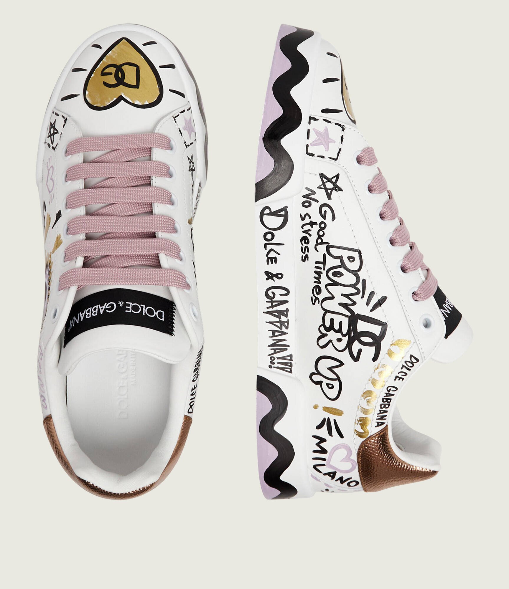 Dolce & Gabbana Teniși din piele Bassa