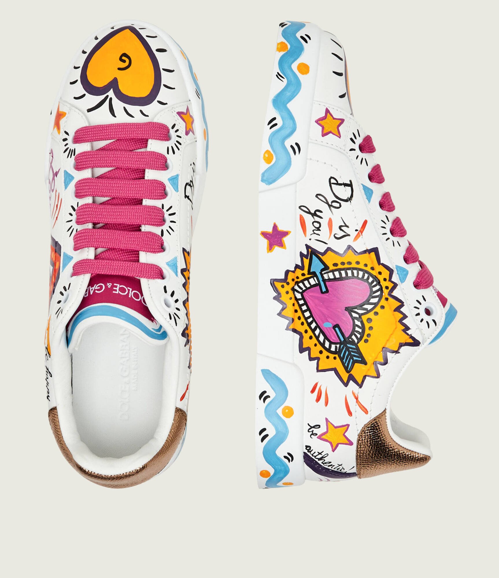 Dolce & Gabbana Teniși din piele Portofino
