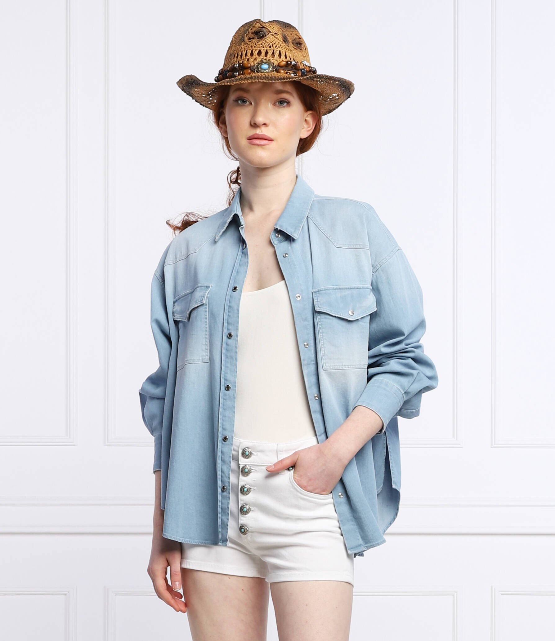 DONDUP - made in Italy Cămașă | Oversize fit