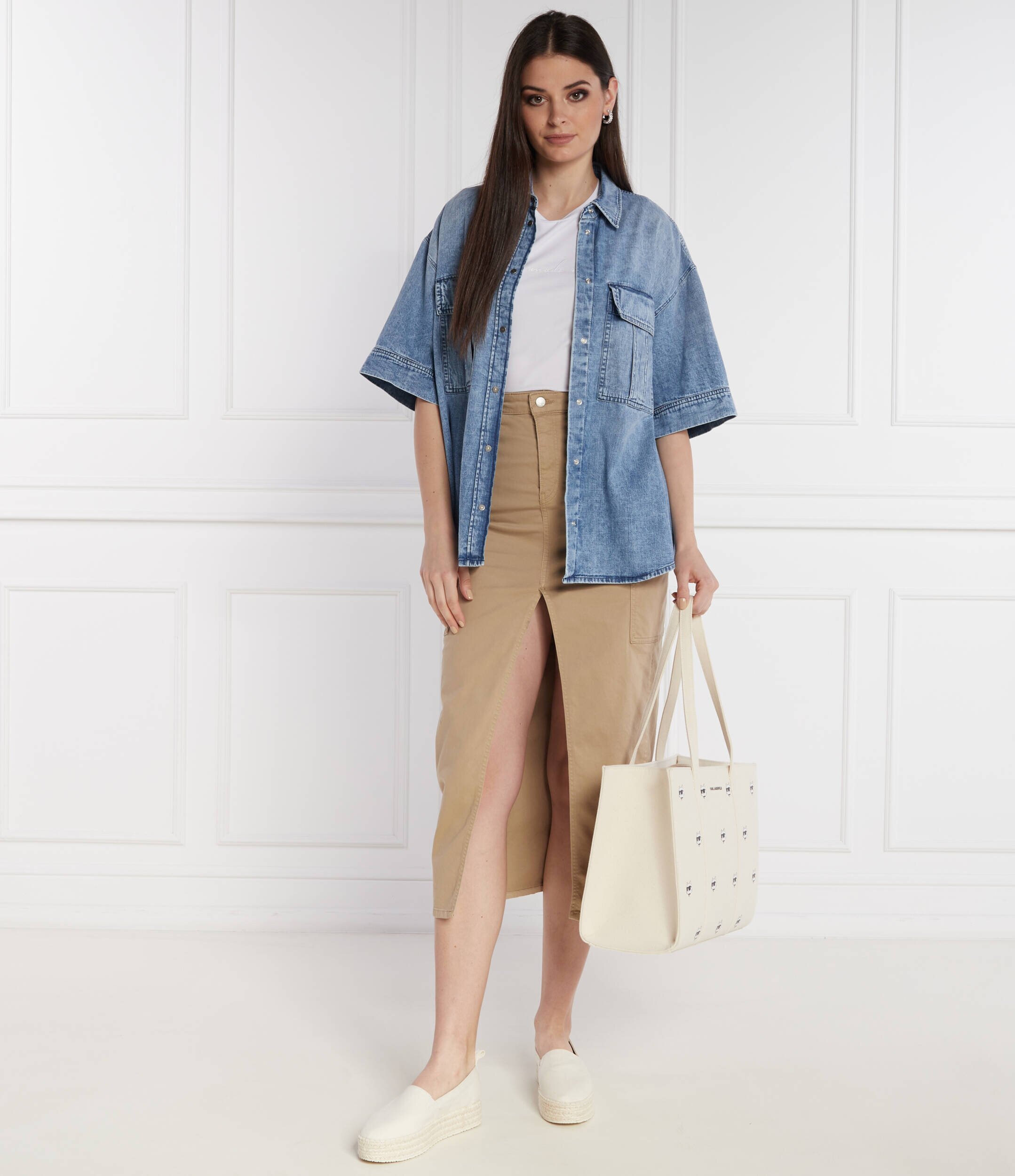 DONDUP - made in Italy De blugi cămașă | Oversize fit