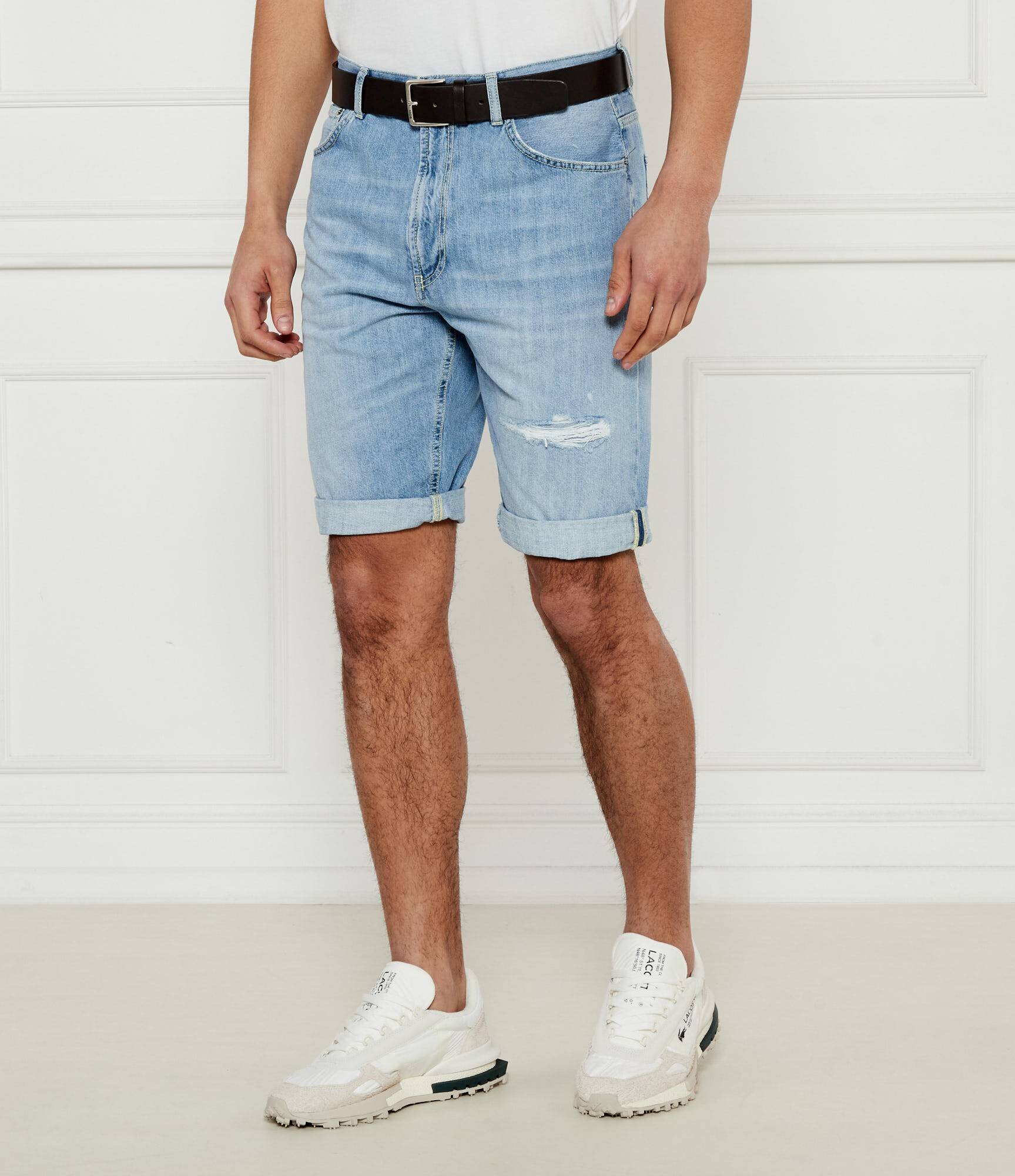DONDUP - made in Italy De blugi pantaloni scurți LENZ | Regular Fit