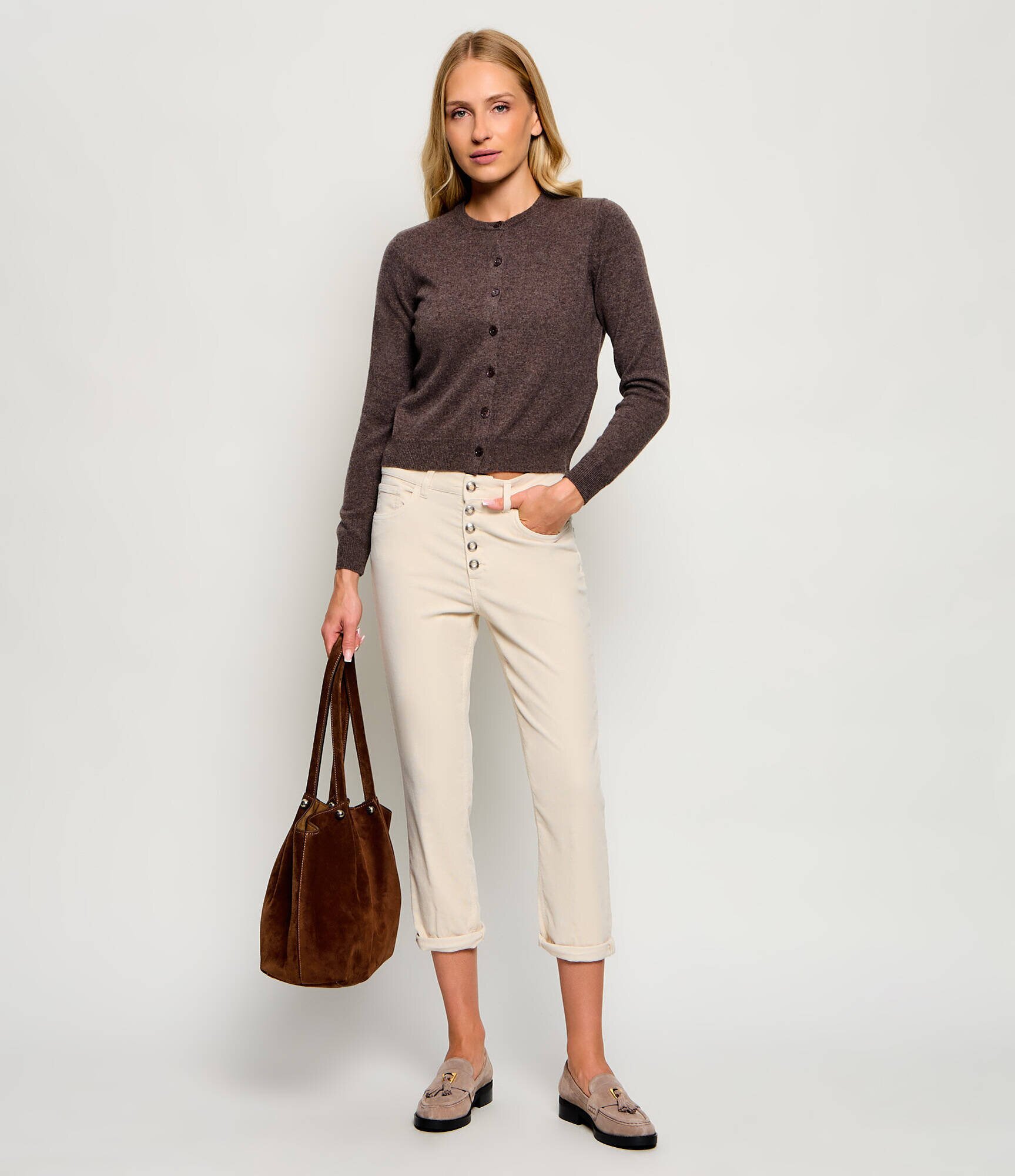 DONDUP - made in Italy Pantaloni Koons | Slim Fit | catifea reiată