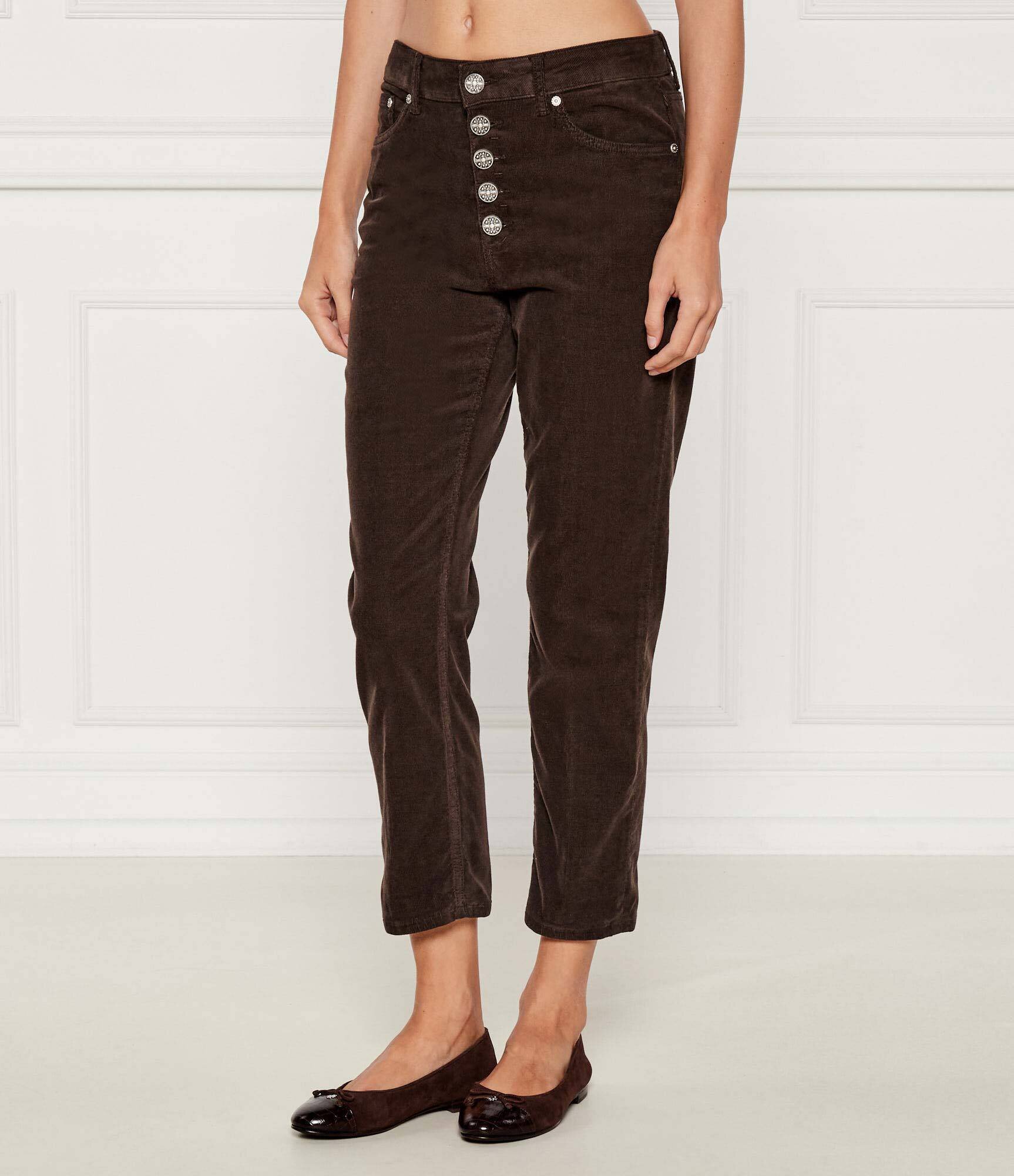 DONDUP - made in Italy Pantaloni Koons | Slim Fit | catifea reiată
