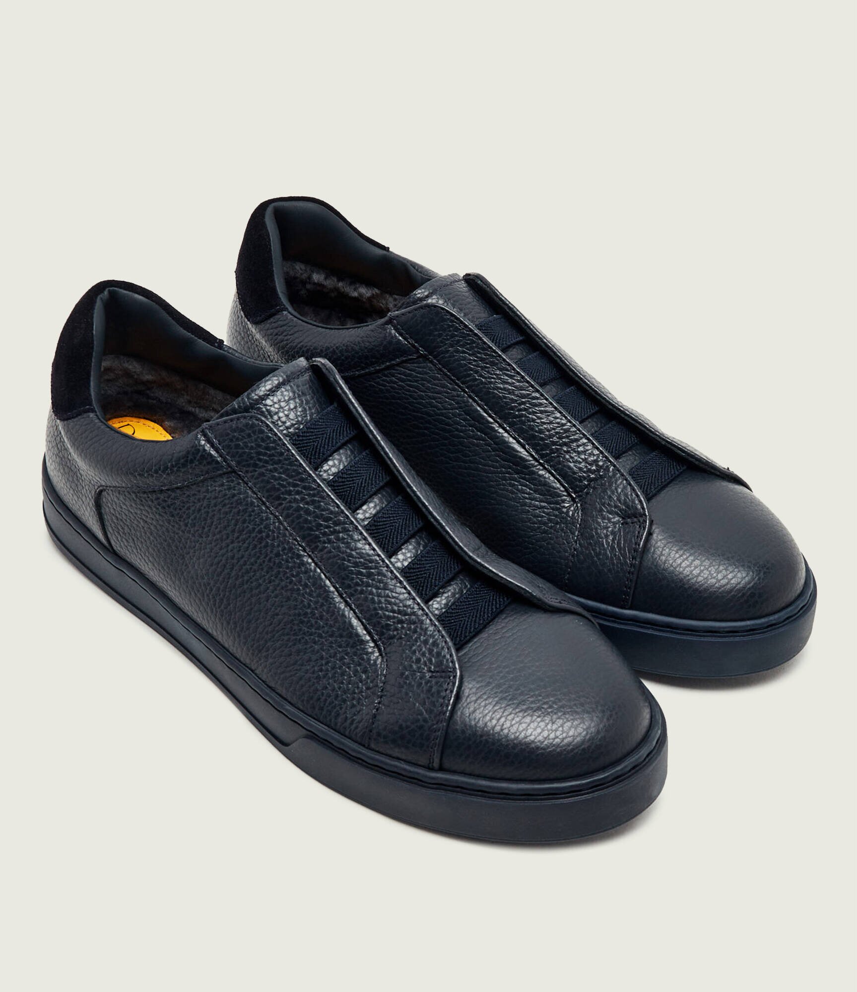 Doucal's Căptușite de piele slip on Venere cu adaos de lână