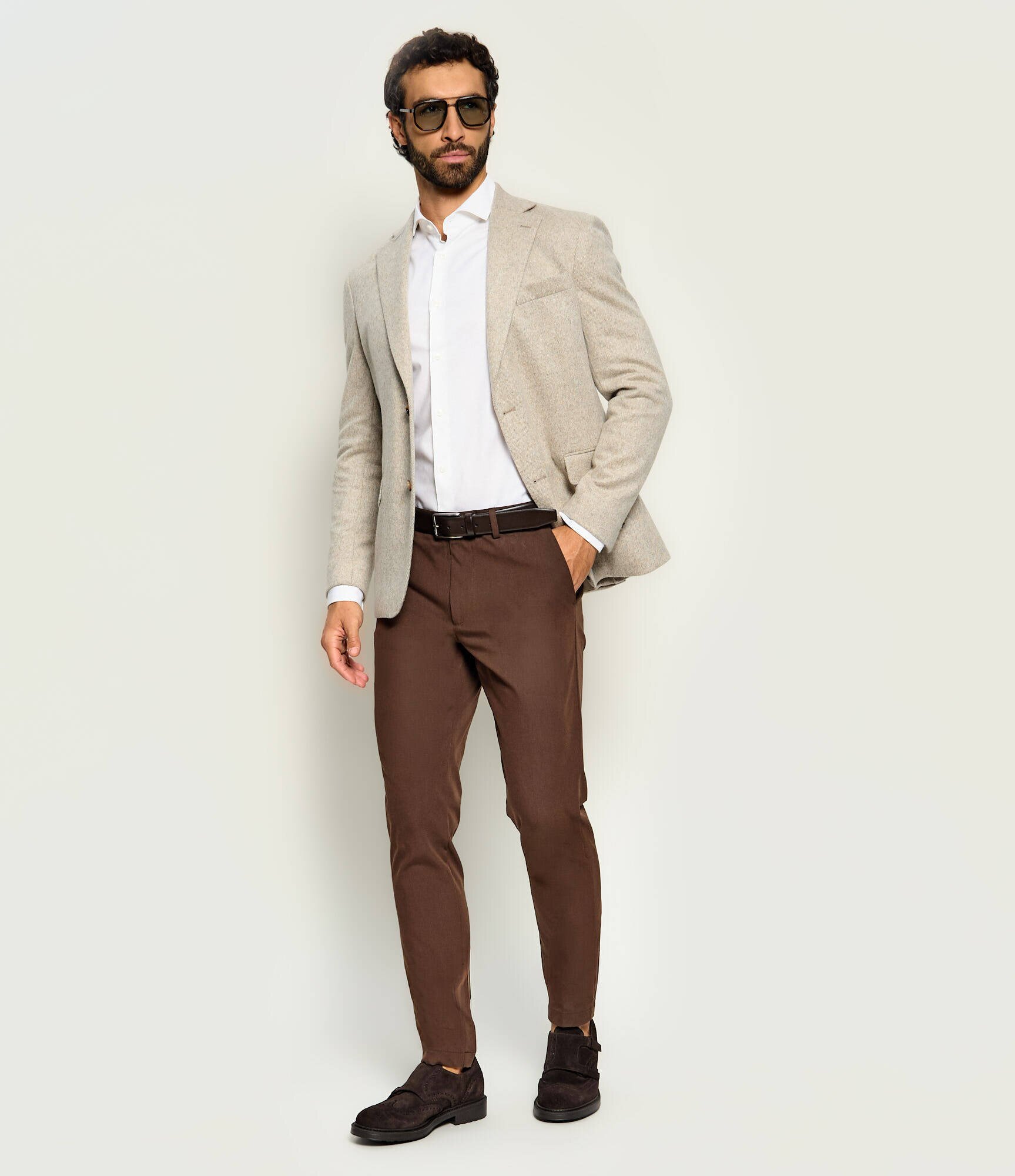 Doucal's Pantofi monk | piele întoarsă