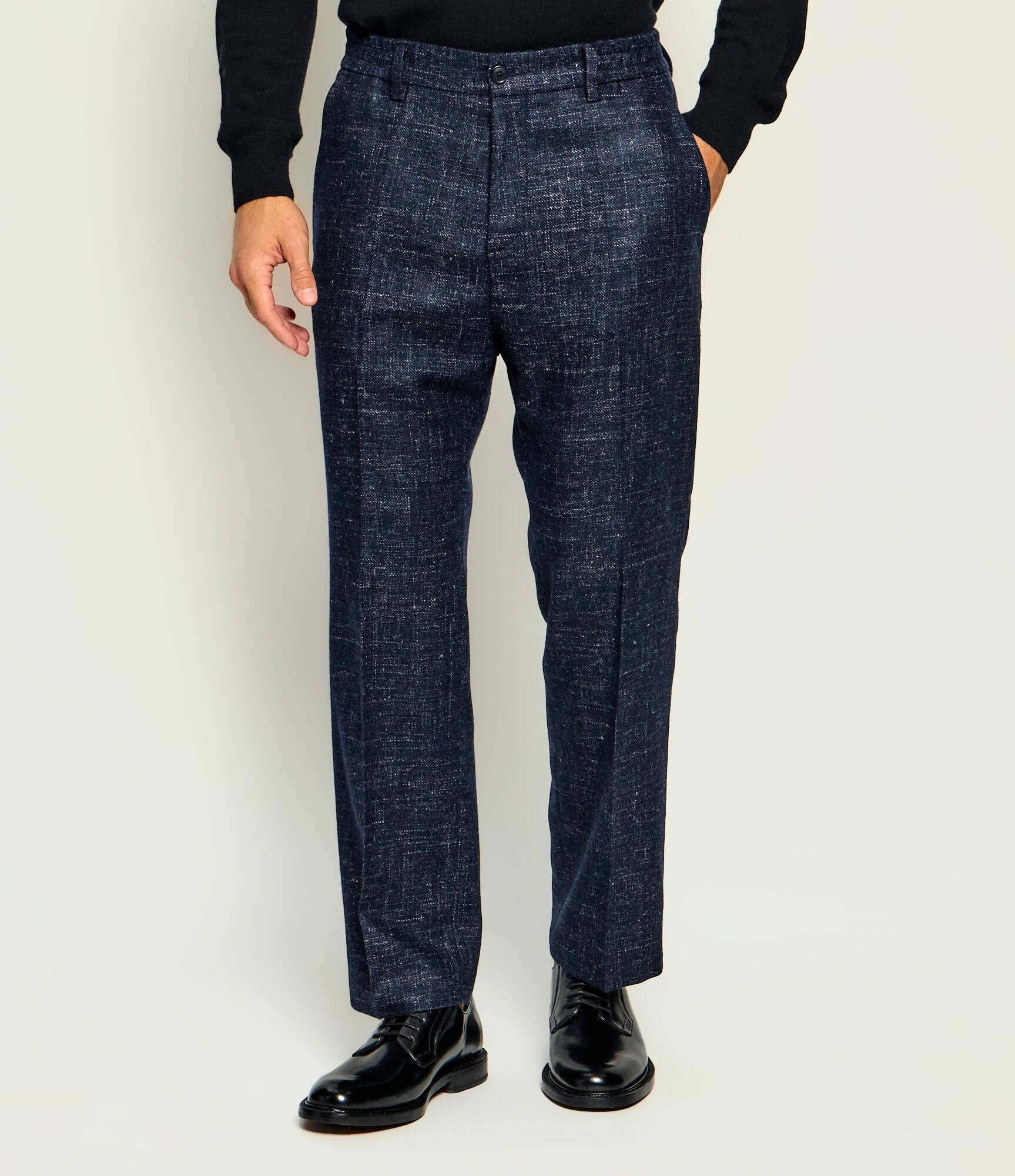 Drykorn De lână pantaloni chino Garona_B | Relaxed fit | cu adaos de in