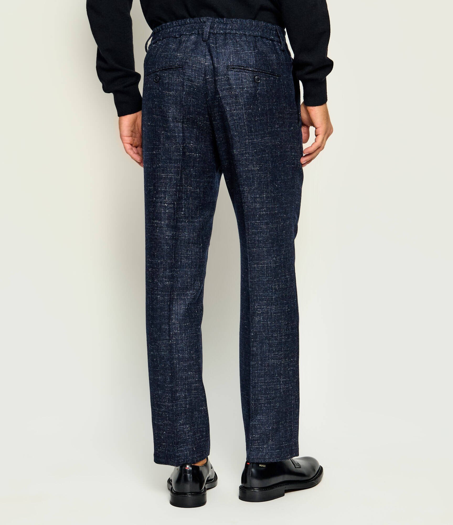 Drykorn De lână pantaloni chino Garona_B | Relaxed fit | cu adaos de in