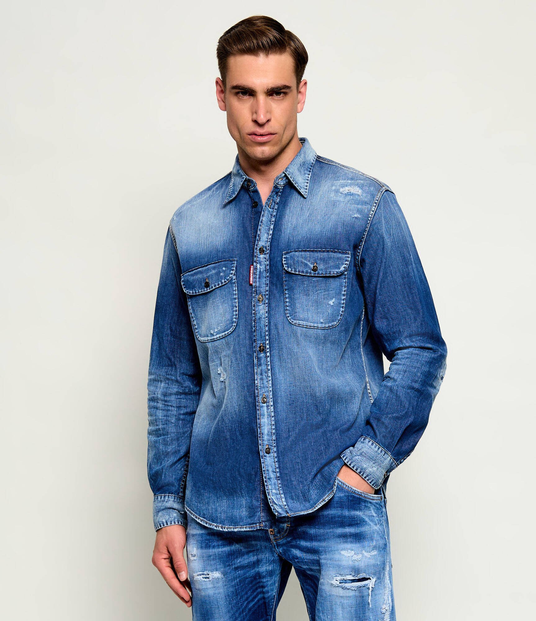 Dsquared2 De blugi cămașă Canadian Vintage | regular fit