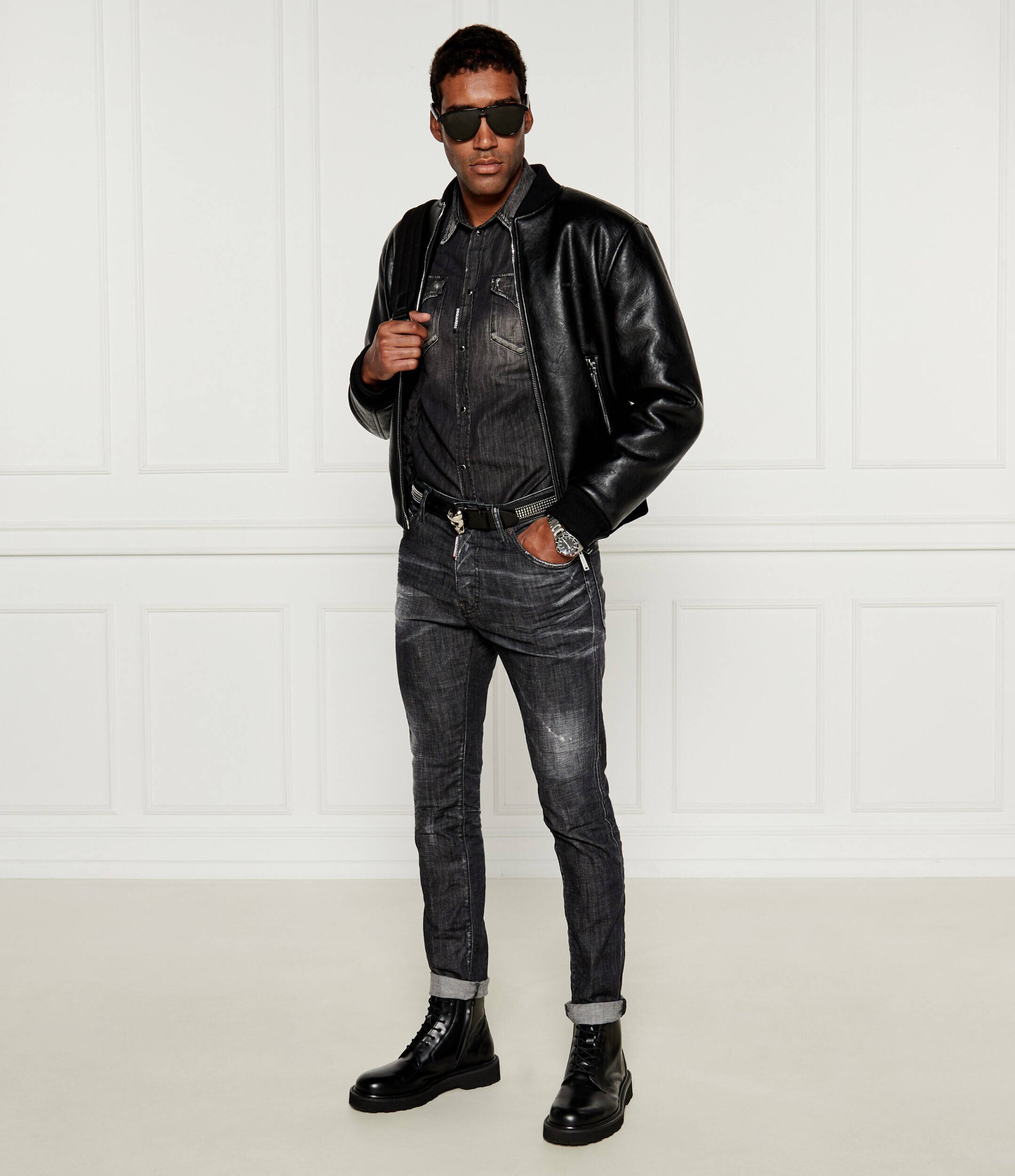 Dsquared2 De blugi cămașă Classic Western | Regular Fit