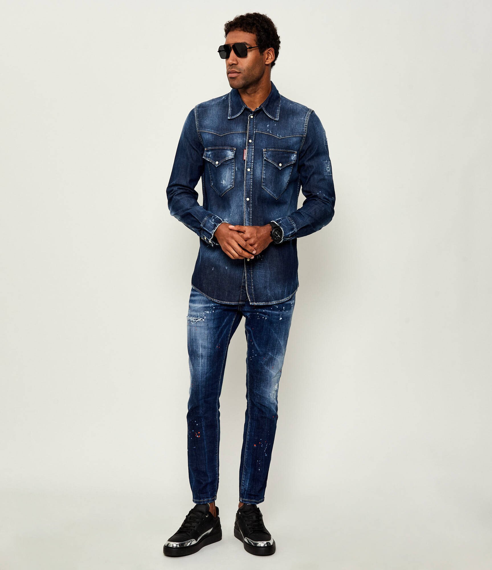 Dsquared2 De blugi cămașă Fashion Western | regular fit