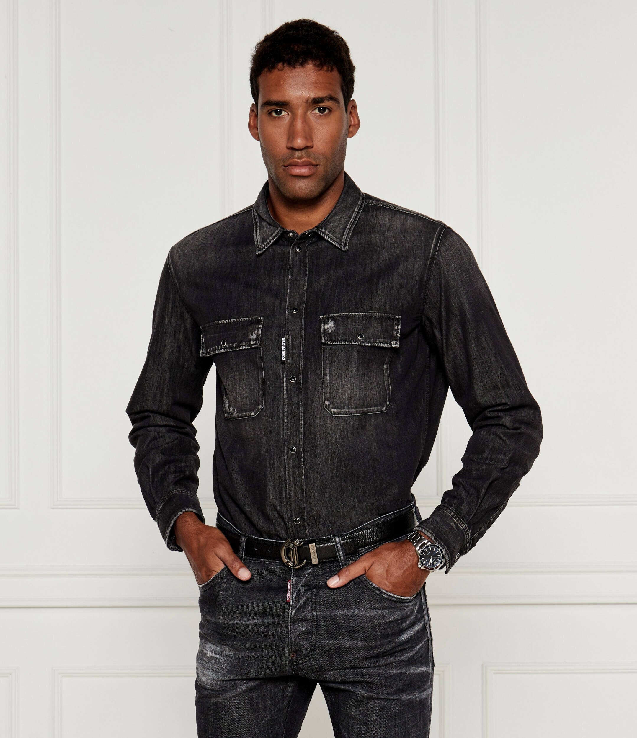 Dsquared2 De blugi cămașă Relax Dan | Regular Fit