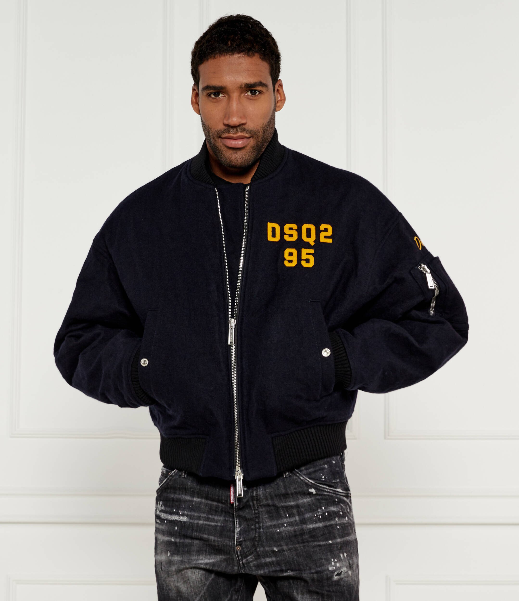 Dsquared2 De lână geacă bomber | Regular Fit