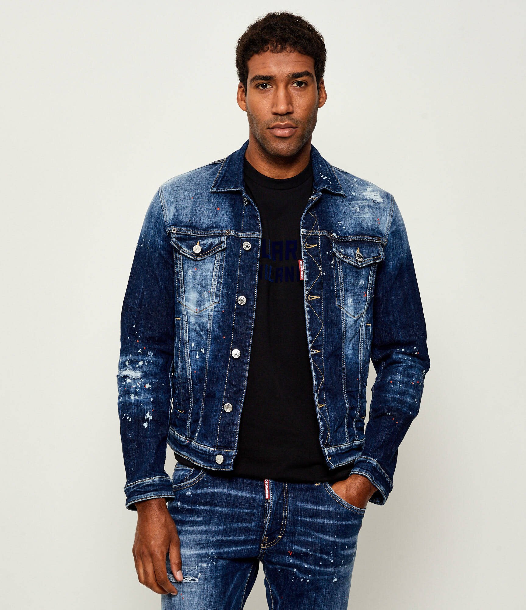 Dsquared2 Geacă de blug Dan Jean | regular fit