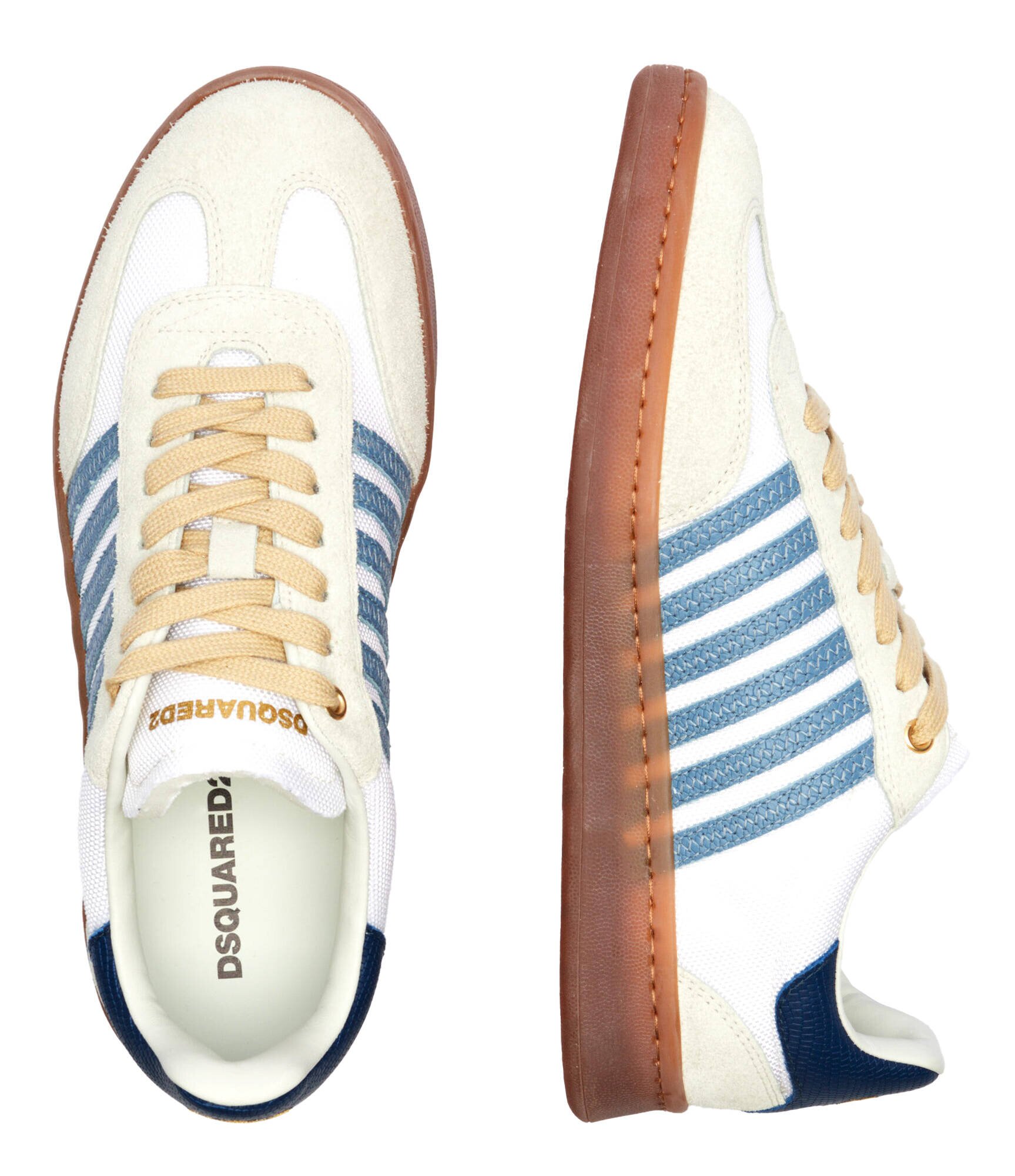 Dsquared2 Sneakers BOXER cu adaos de piele