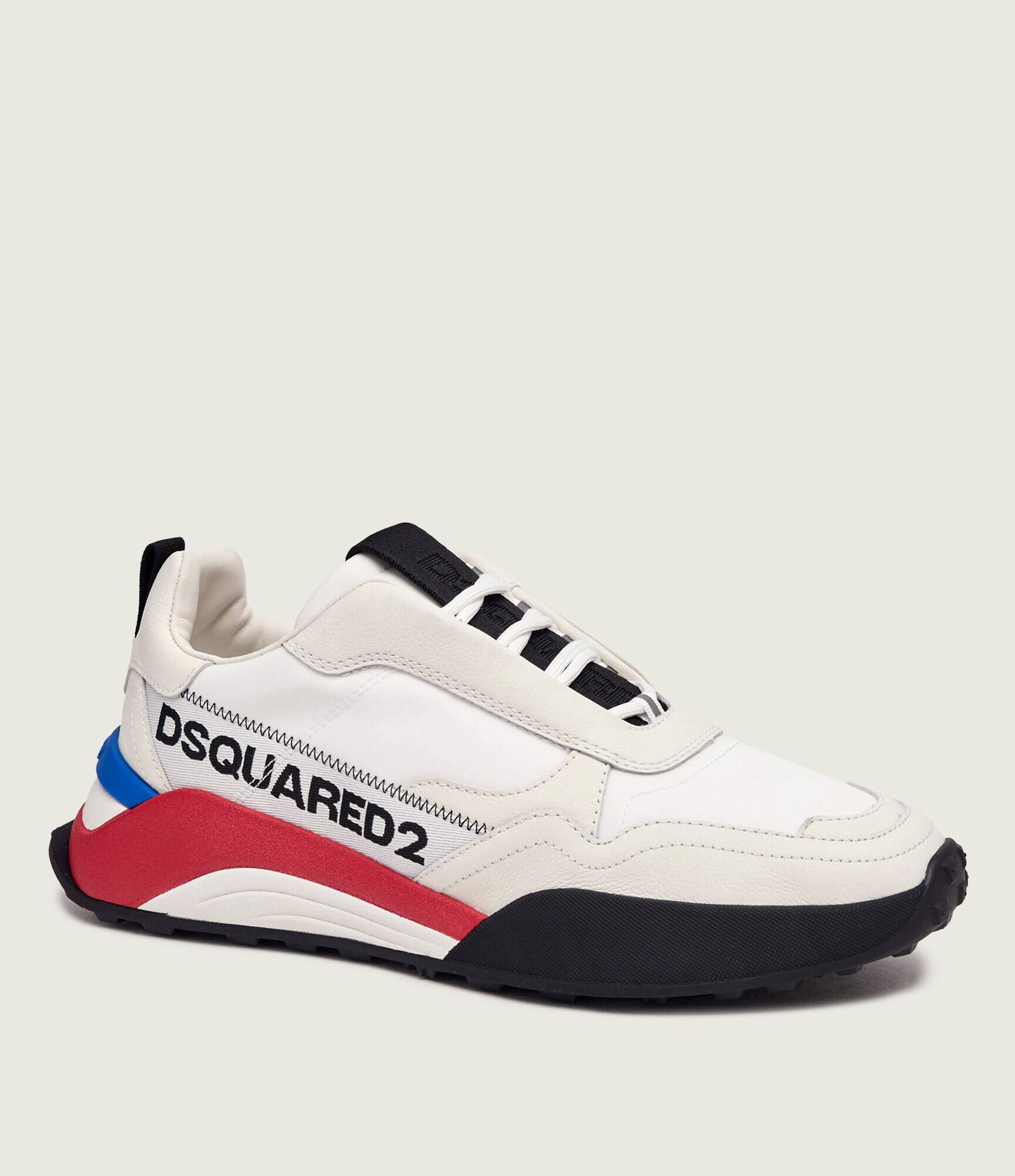 Dsquared2 Sneakers D2 Flow cu adaos de piele