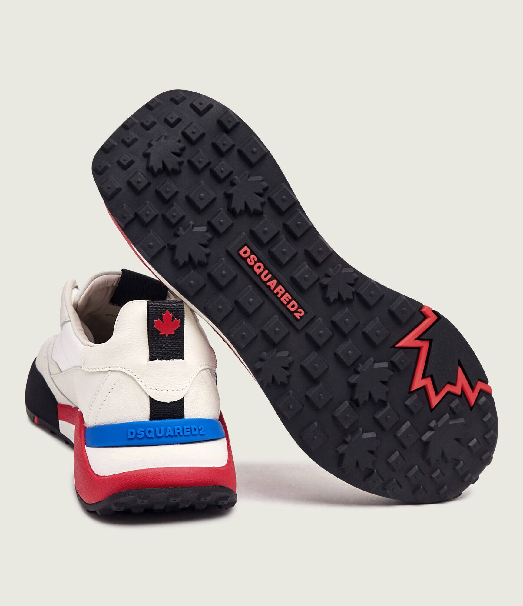 Dsquared2 Sneakers D2 Flow cu adaos de piele