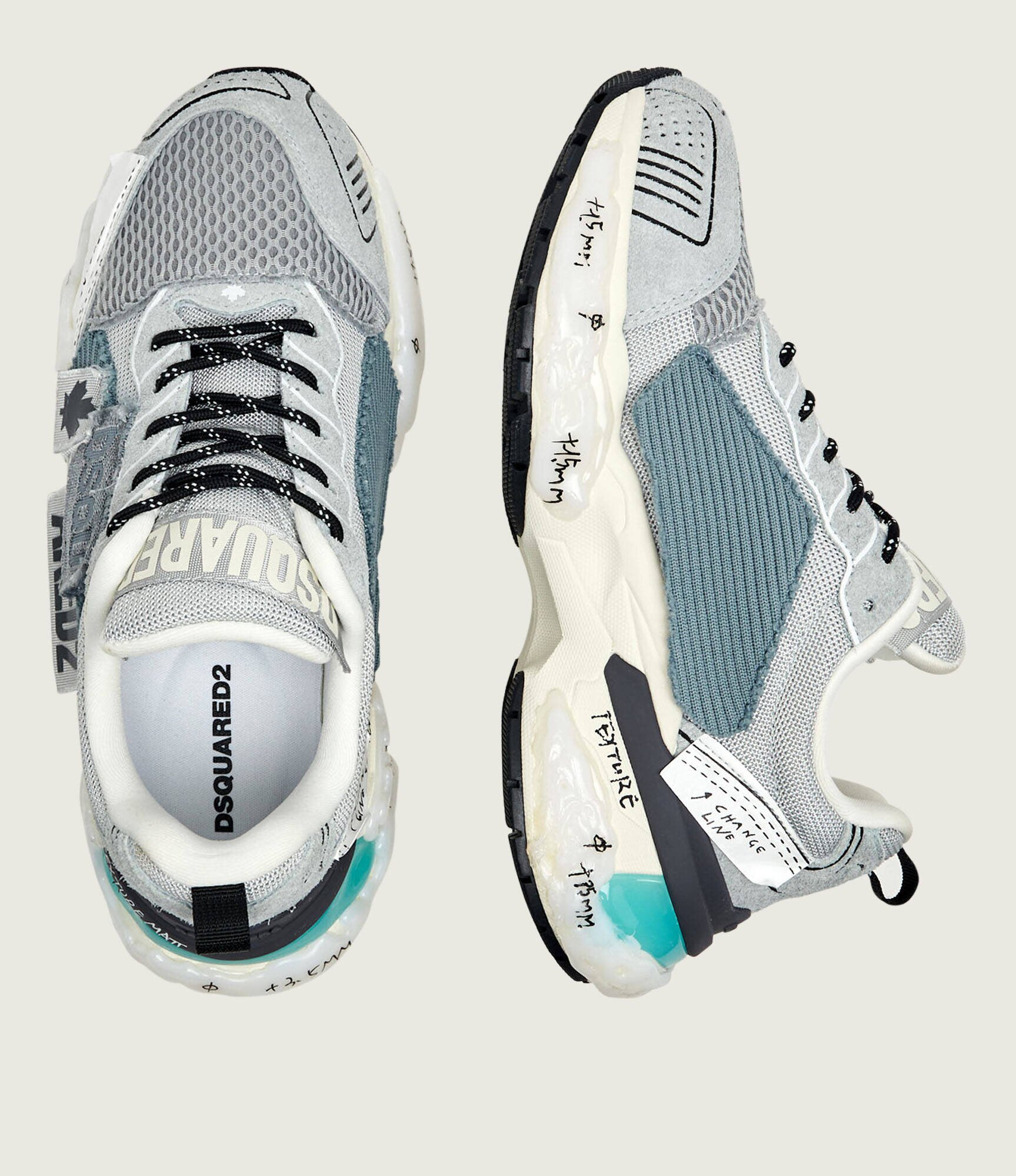 Dsquared2 Sneakers Faster | piele întoarsă