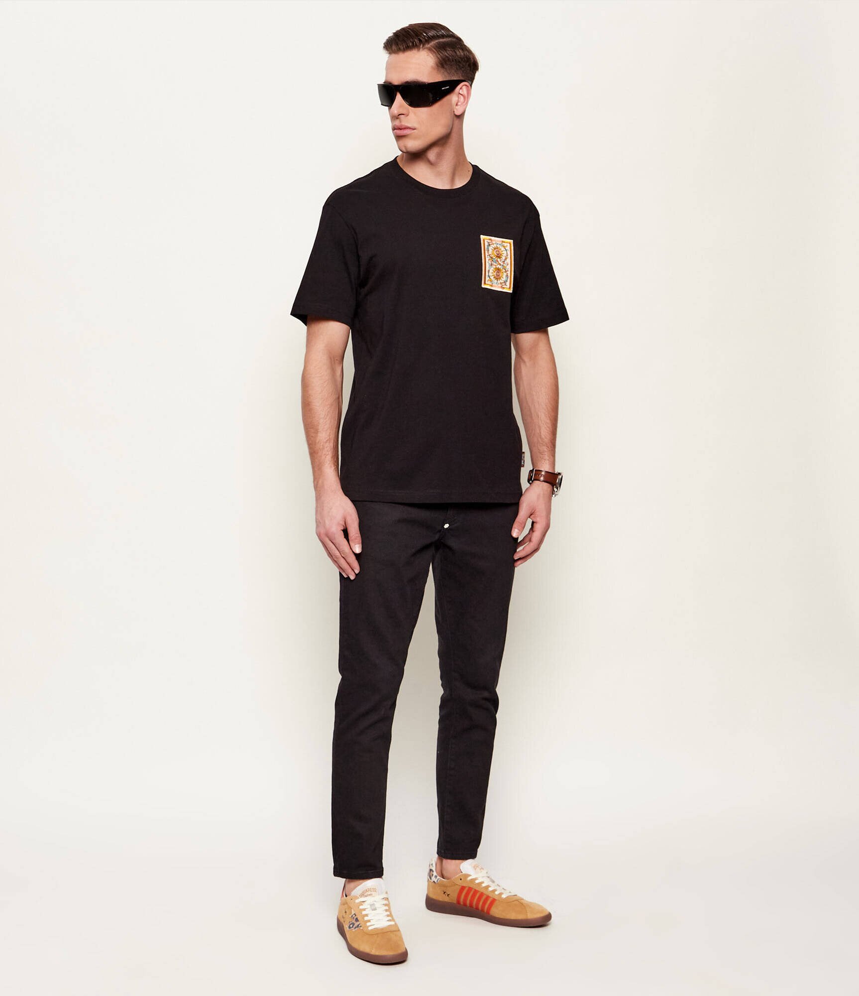 Dsquared2 Sneakers Rebel | piele întoarsă