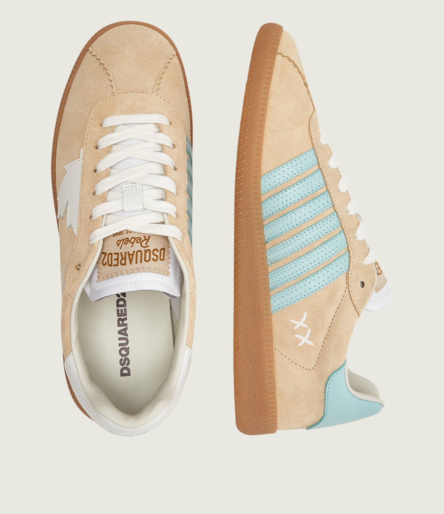 Dsquared2 Sneakers Rebel | piele întoarsă
