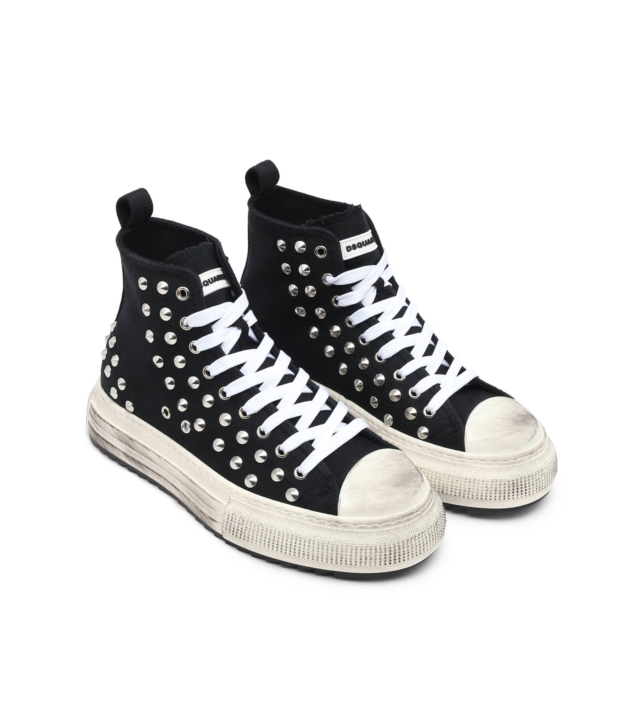 Dsquared2 Teniși cu adaos de piele