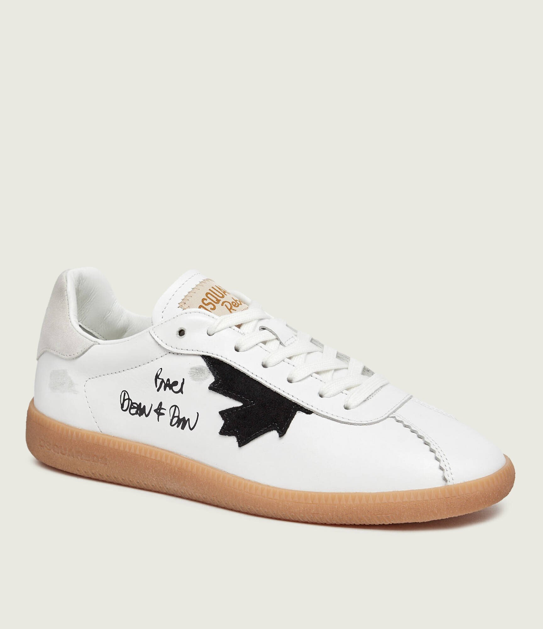 Dsquared2 Teniși din piele Rebel | piele întoarsă