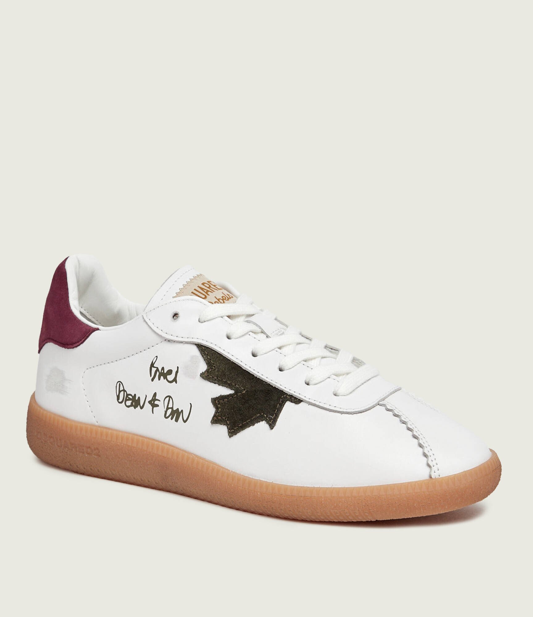 Dsquared2 Teniși din piele Rebel | piele întoarsă