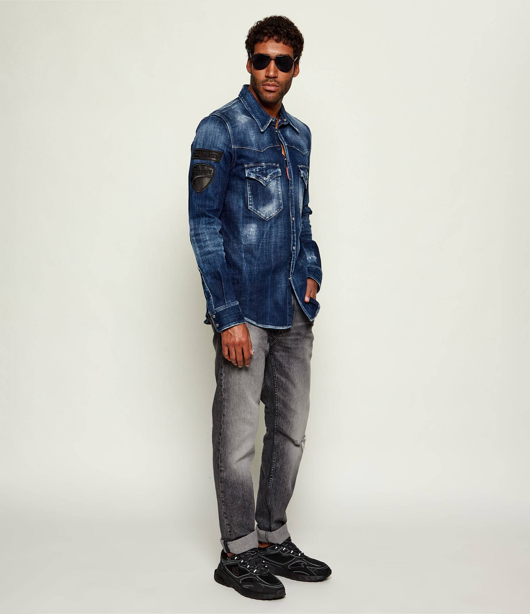 Dsquared2 Teniși din piele Sprinter