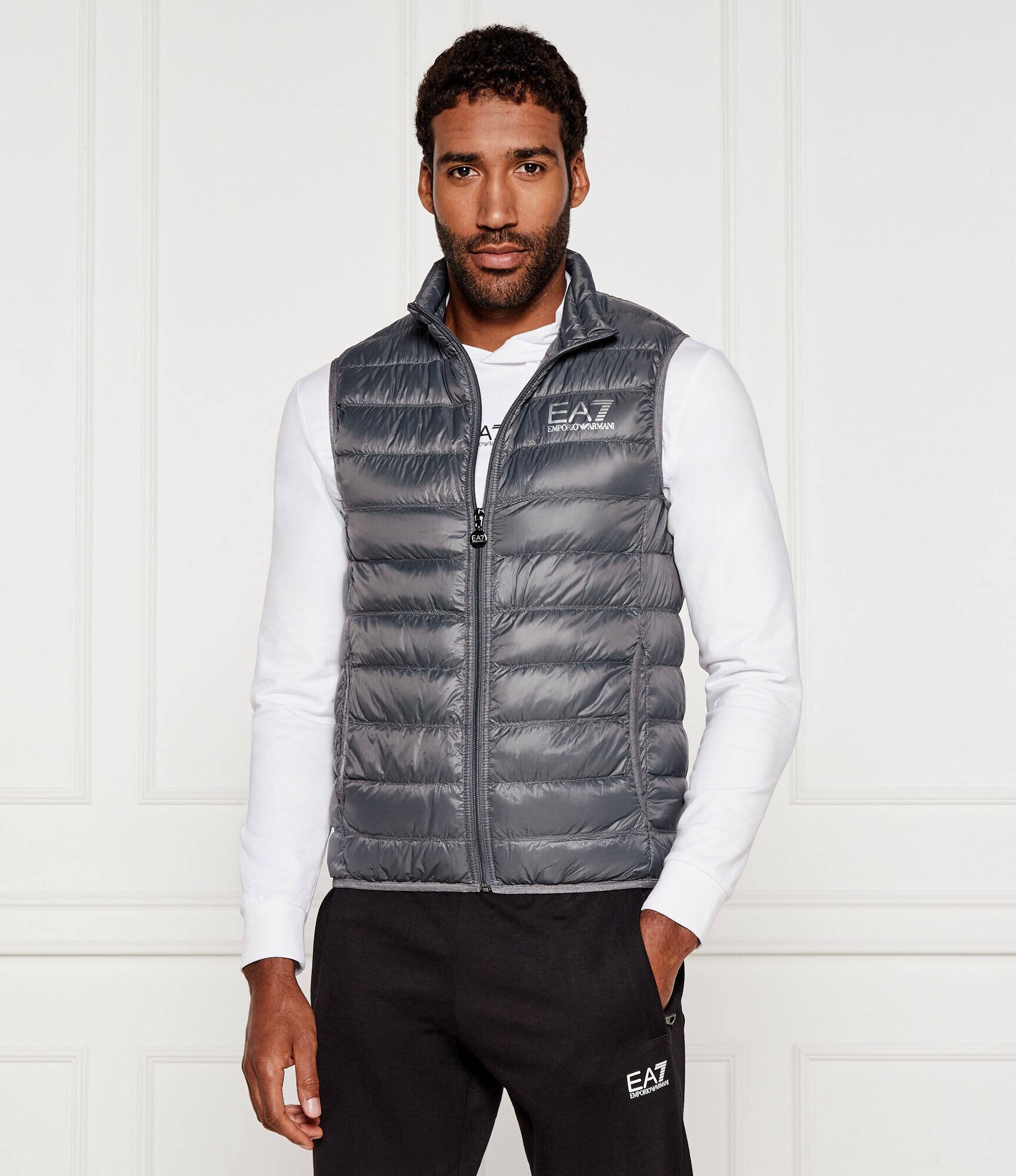 EA7 De puf vestă | Regular Fit