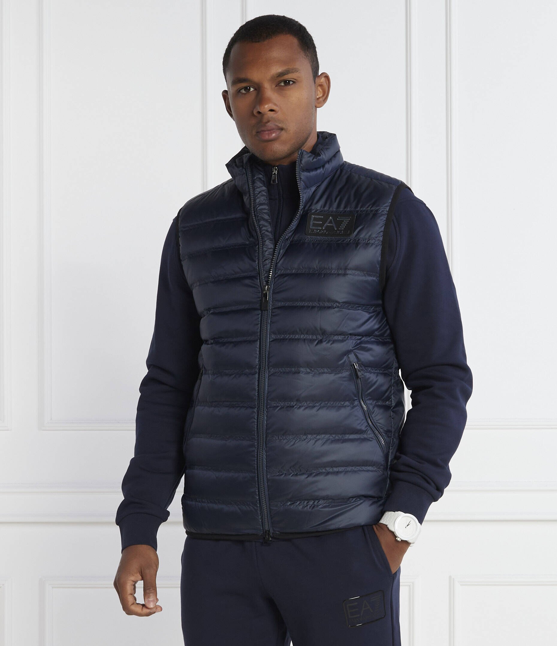 EA7 De puf vestă | Regular Fit