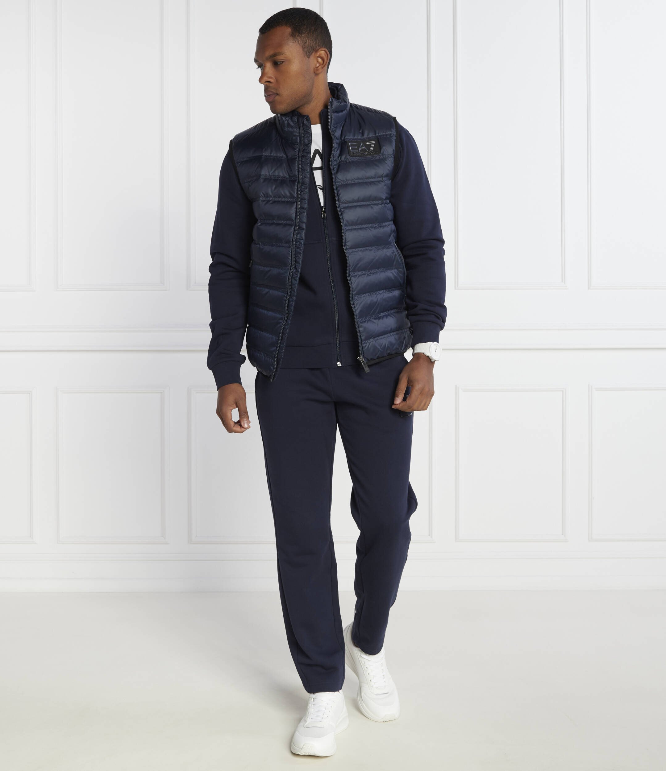 EA7 De puf vestă | Regular Fit