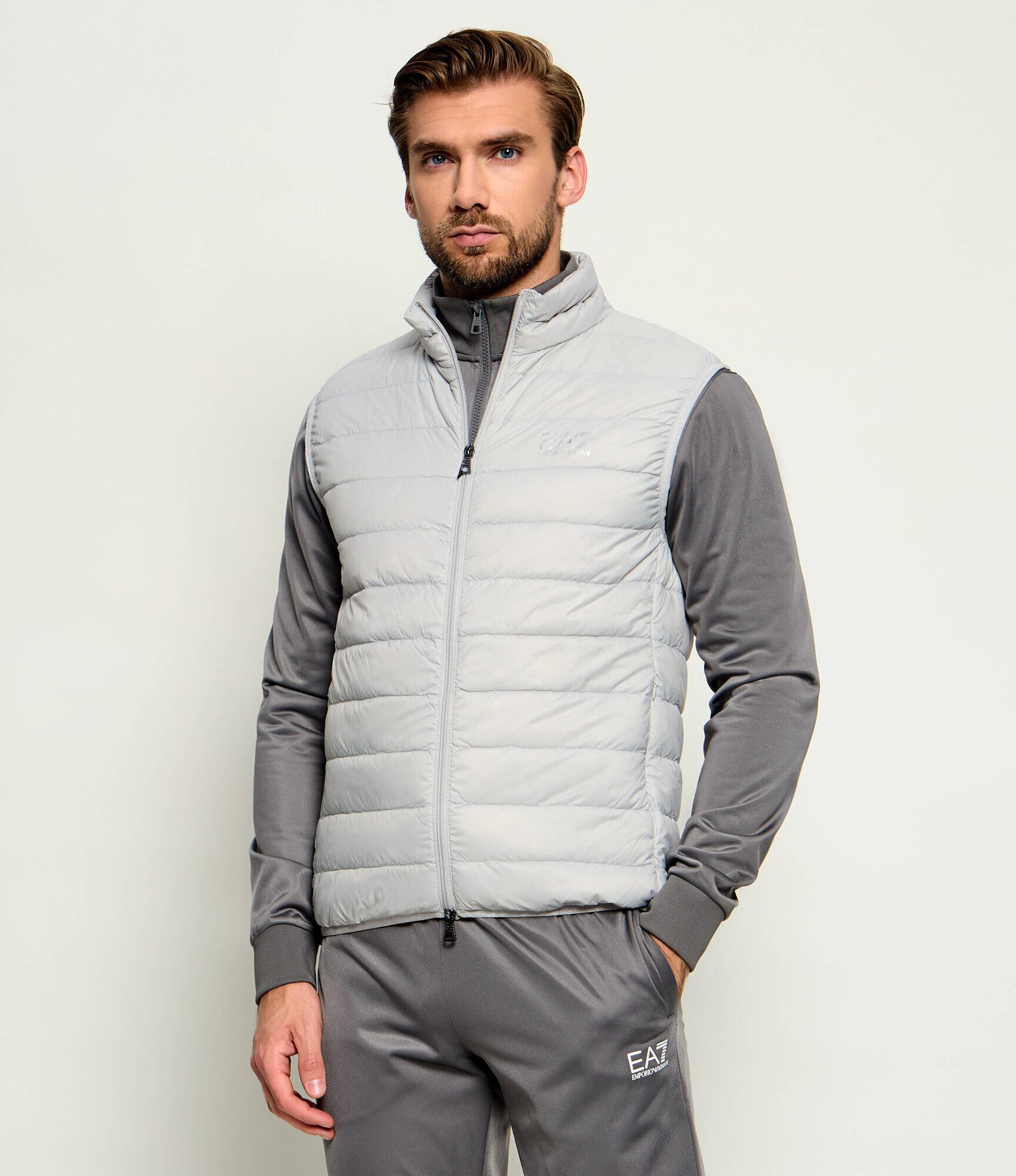 EA7 De puf vestă | Slim Fit