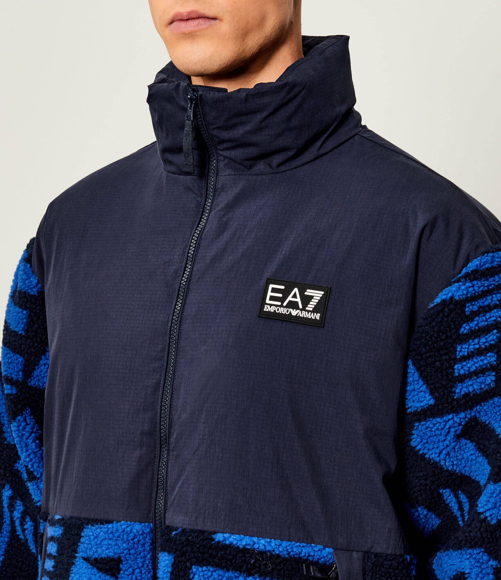 EA7 Din fleece geacă | Oversize fit