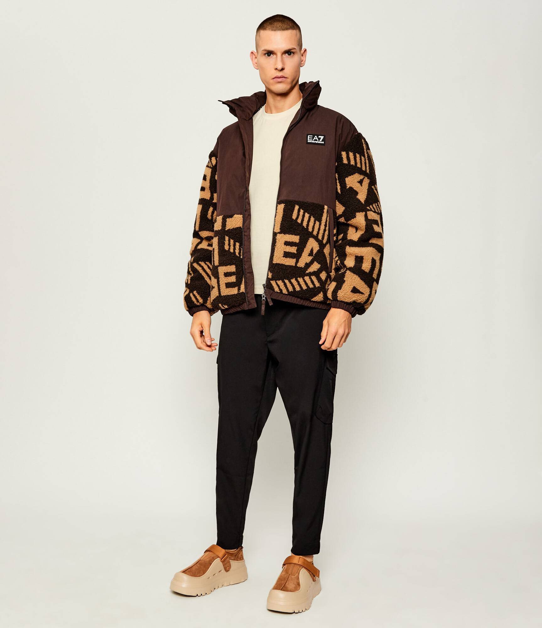 EA7 Din fleece geacă | Oversize fit