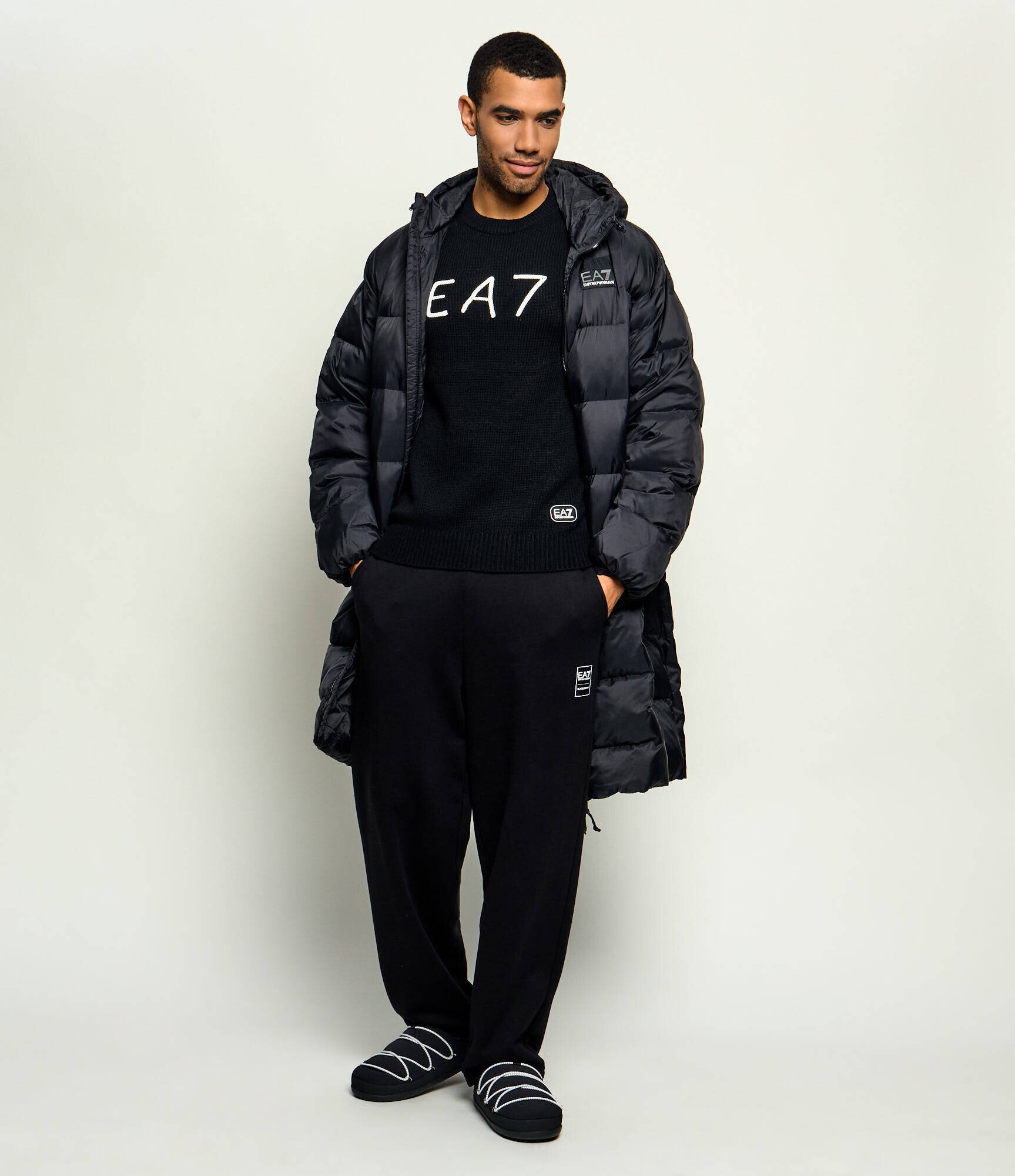 EA7 Pulover | regular fit cu adaos de lână