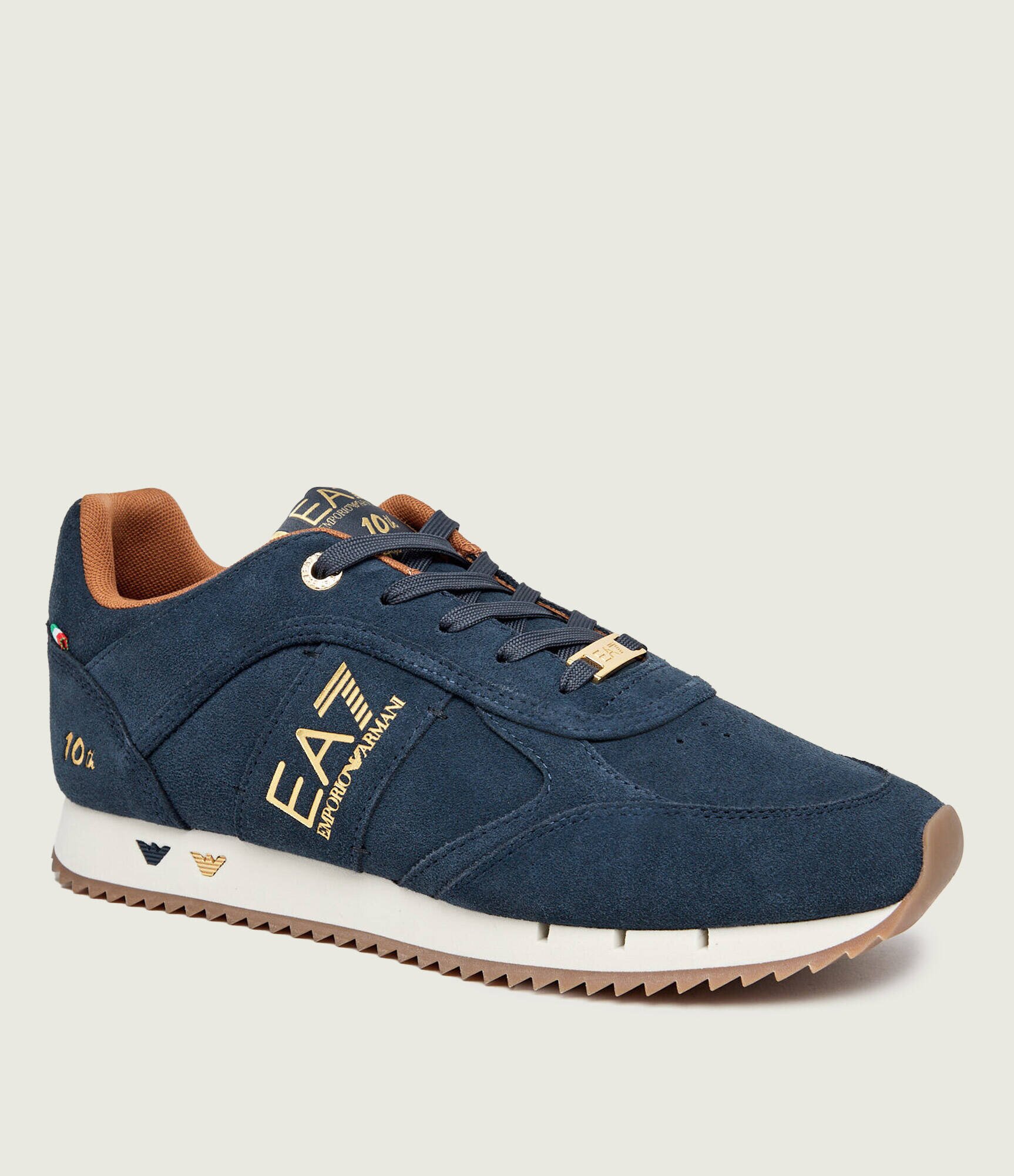 EA7 Sneakers 10th Anniversary | piele întoarsă