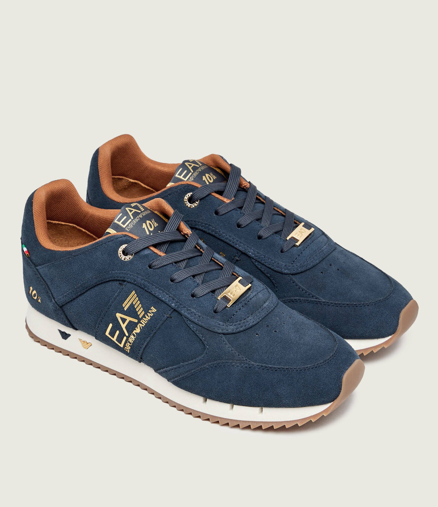 EA7 Sneakers 10th Anniversary | piele întoarsă