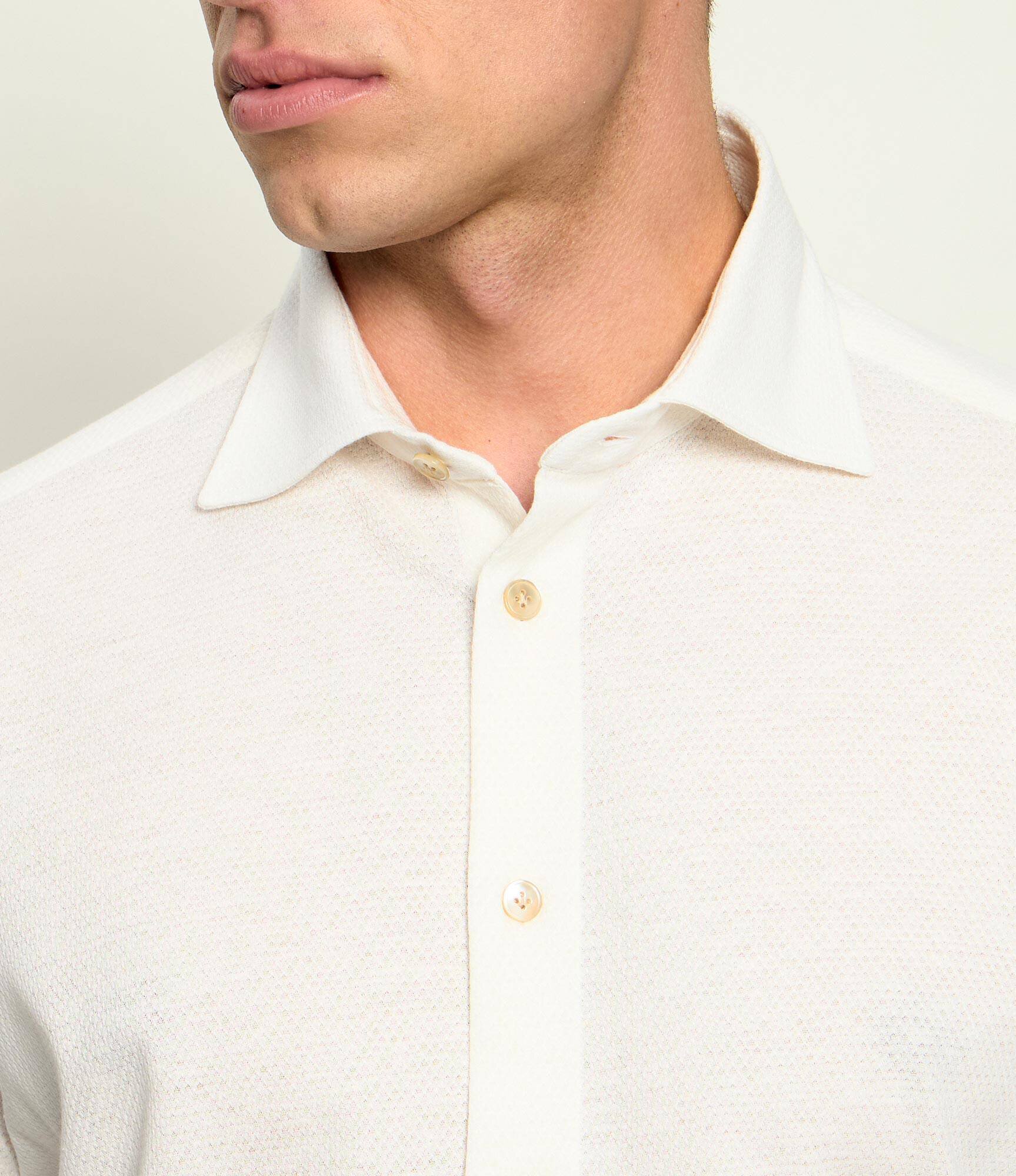 Eleventy Cămașă DANDY | Slim Fit | cu adaos de in